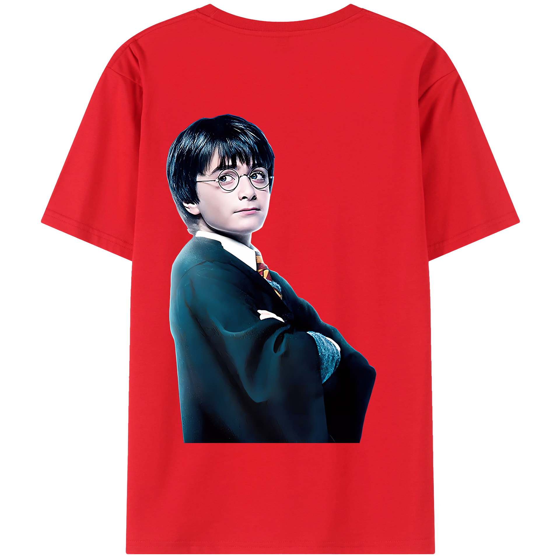 （画像用） Harry Potter ハリー・ポッターシリーズ 綿100％半袖Tシャツ（背面プリント）