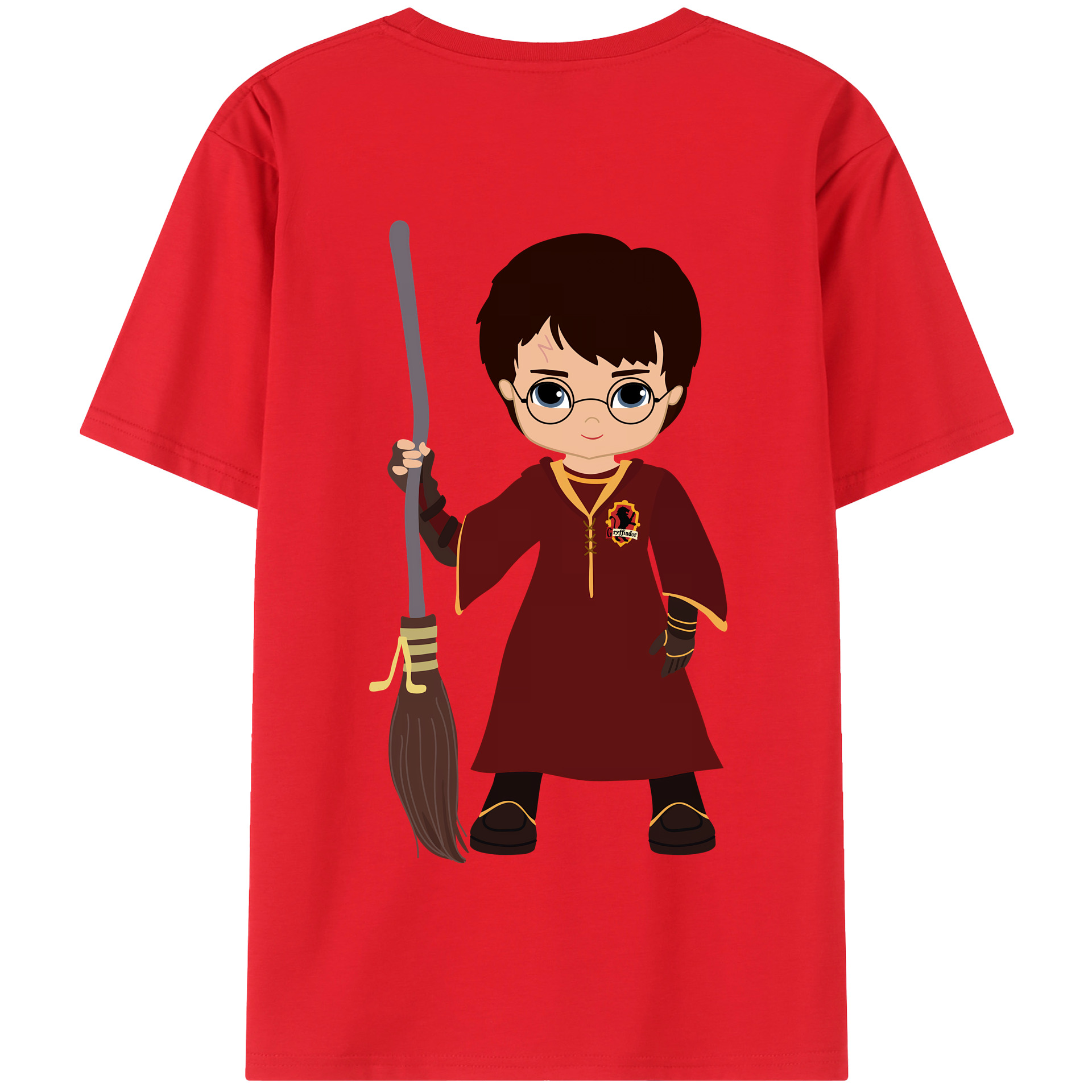（画像用） Harry Potter ハリー・ポッターシリーズ 綿100％半袖Tシャツ（背面プリント）