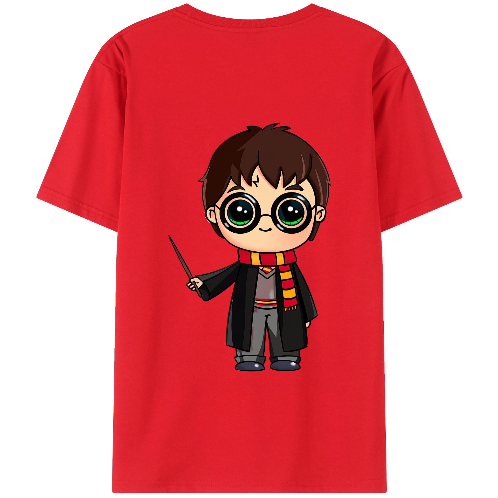 （画像用） Harry Potter ハリー・ポッターシリーズ 綿100％半袖Tシャツ（背面プリント）