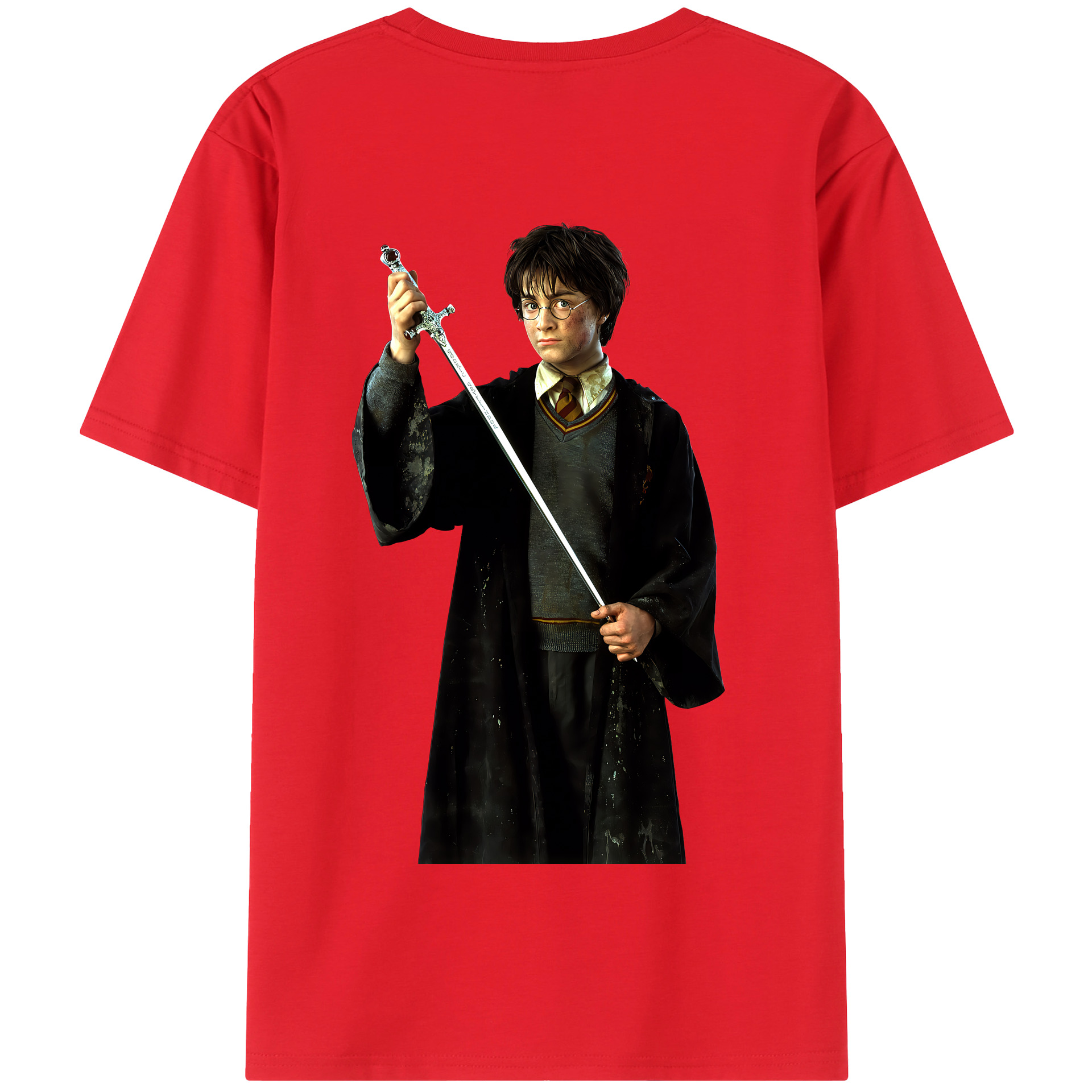 （画像用） Harry Potter ハリー・ポッターシリーズ 綿100％半袖Tシャツ（背面プリント）
