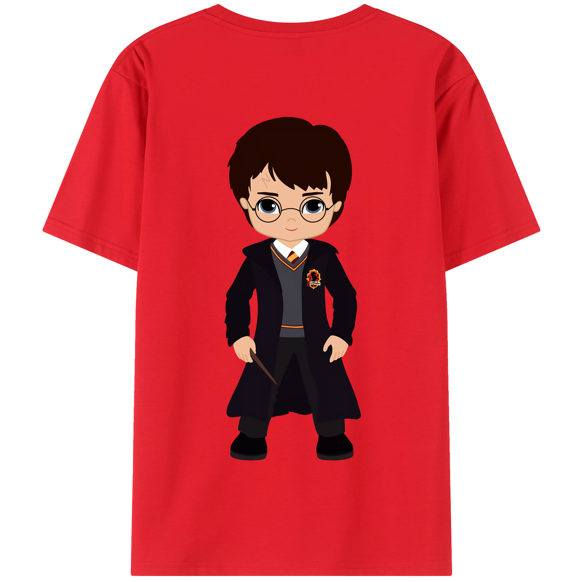 （画像用） Harry Potter ハリー・ポッターシリーズ 綿100％半袖Tシャツ（背面プリント）
