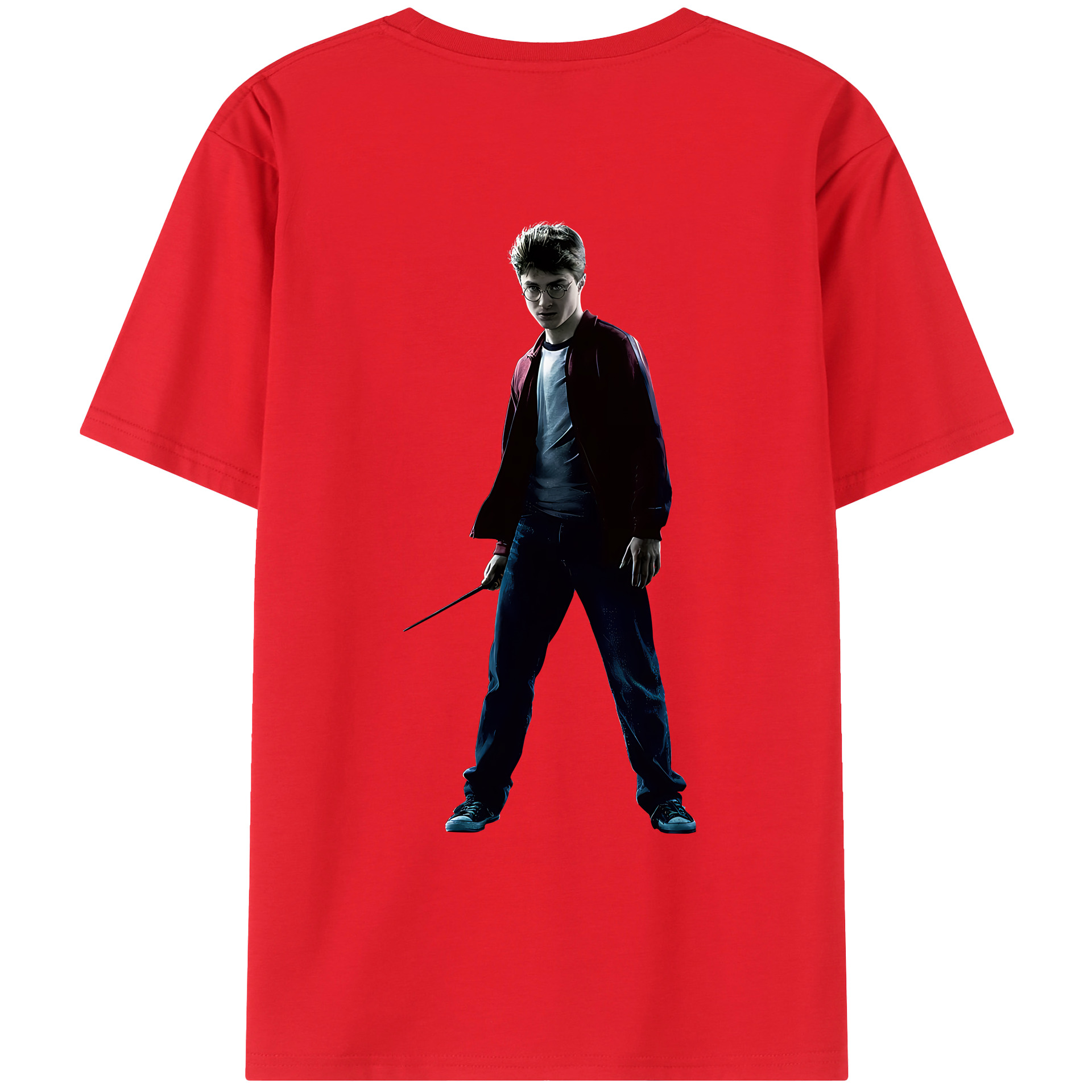 （画像用） Harry Potter ハリー・ポッターシリーズ 綿100％半袖Tシャツ（背面プリント）