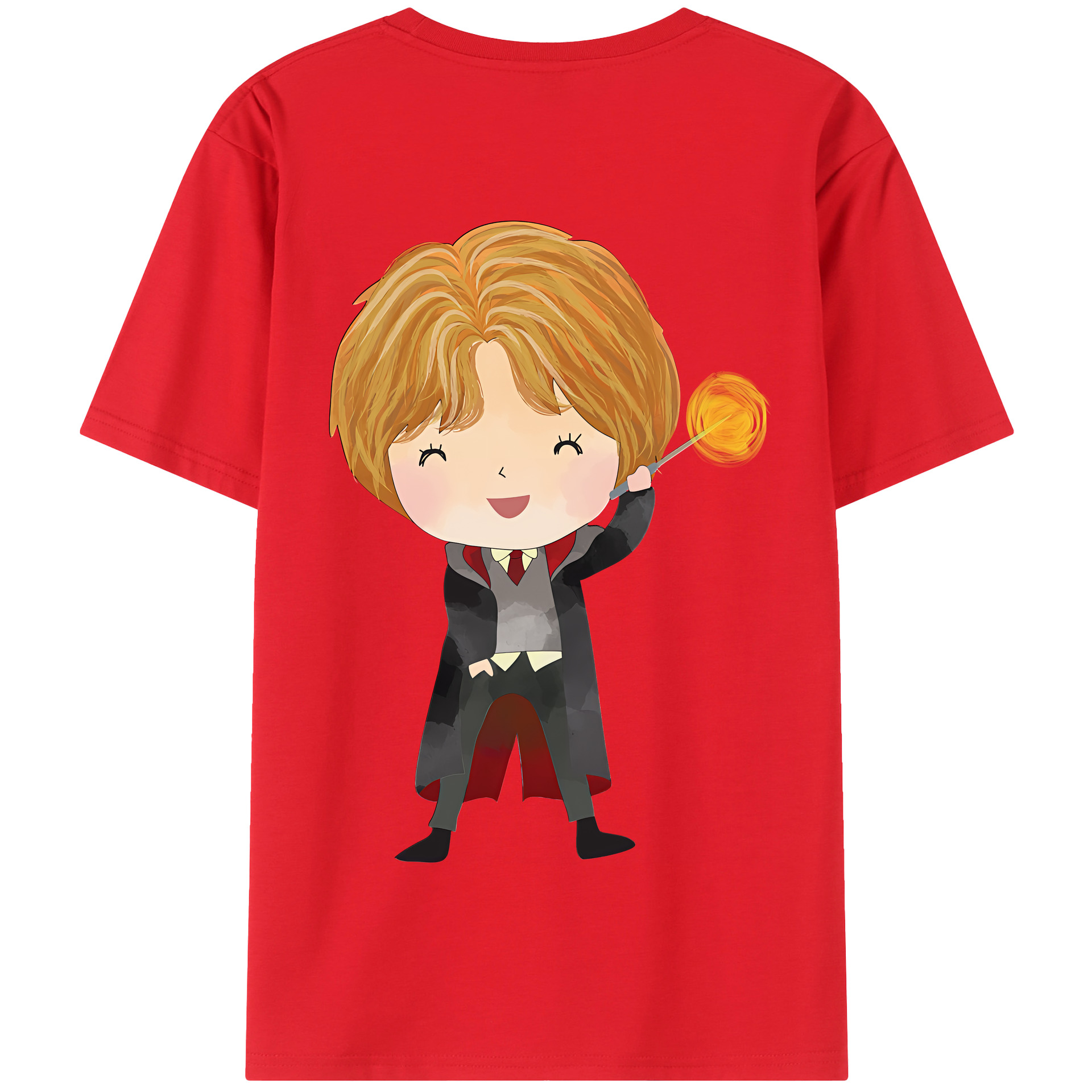 （画像用） Harry Potter ハリー・ポッターシリーズ 綿100％半袖Tシャツ（背面プリント）