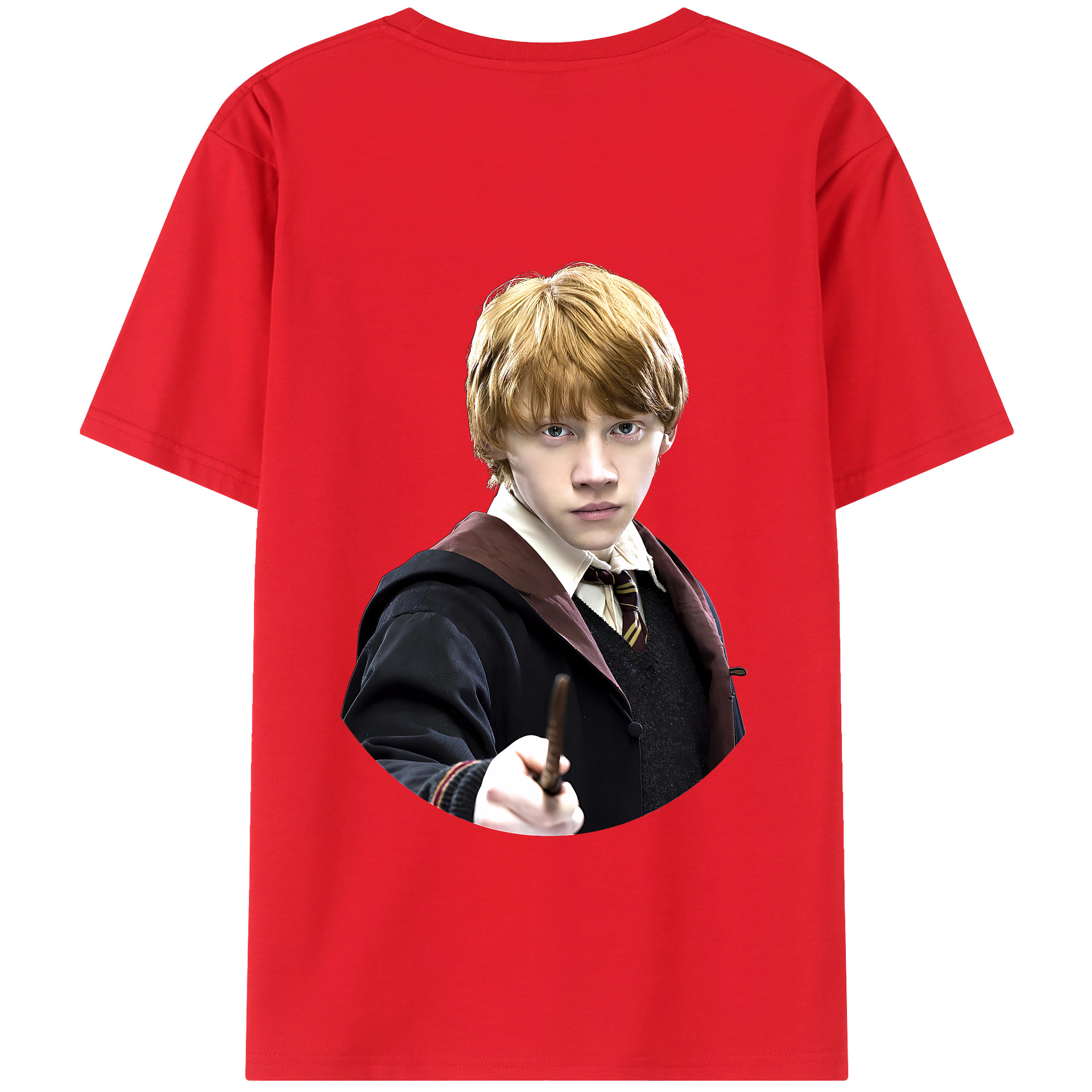 （画像用） Harry Potter ハリー・ポッターシリーズ 綿100％半袖Tシャツ（背面プリント）
