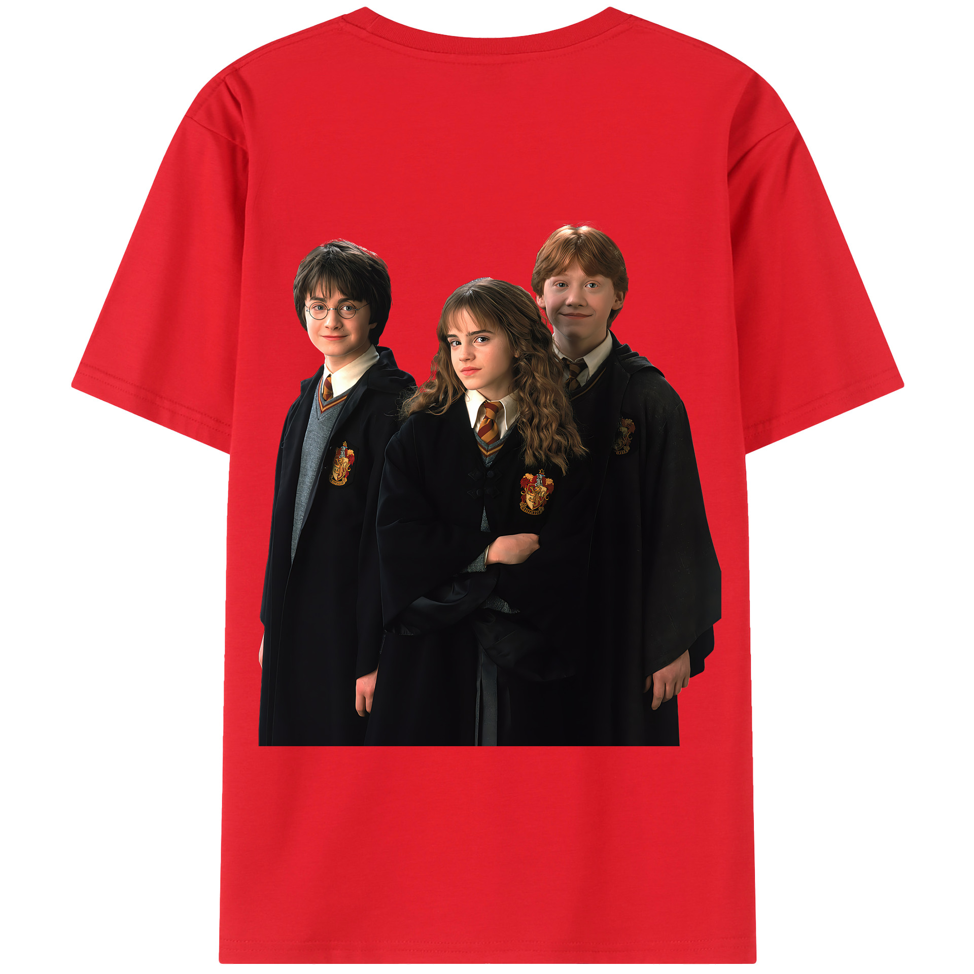 （画像用） Harry Potter ハリー・ポッターシリーズ 綿100％半袖Tシャツ（背面プリント）