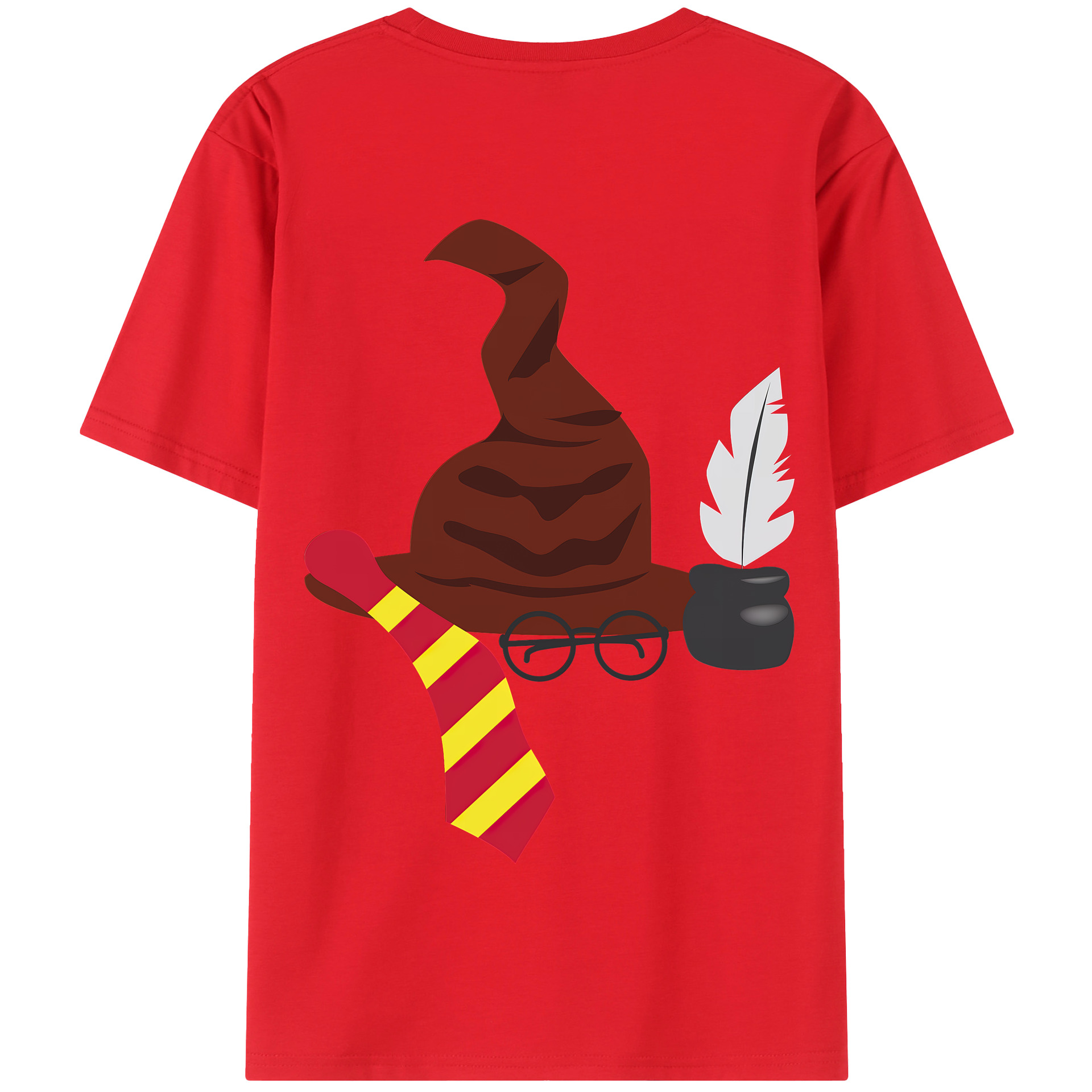 （画像用） Harry Potter ハリー・ポッターシリーズ 綿100％半袖Tシャツ（背面プリント）