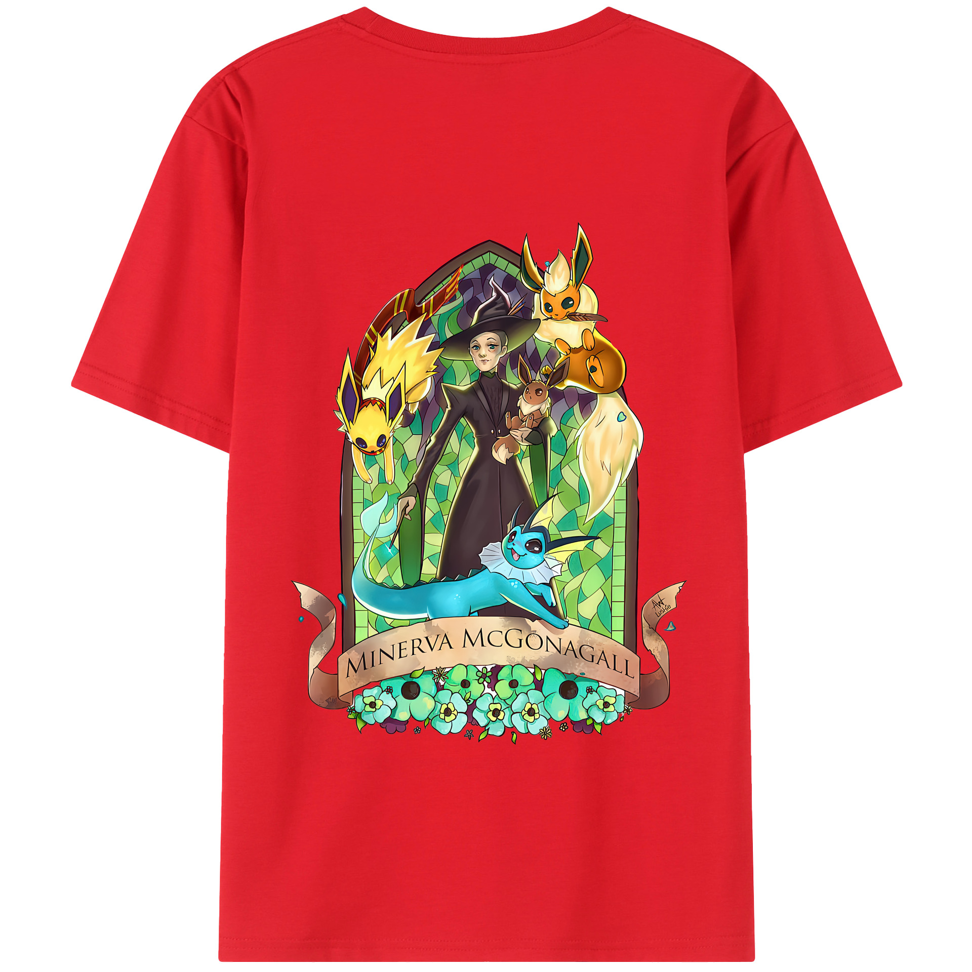 （画像用） Harry Potter ハリー・ポッターシリーズ 綿100％半袖Tシャツ（背面プリント）