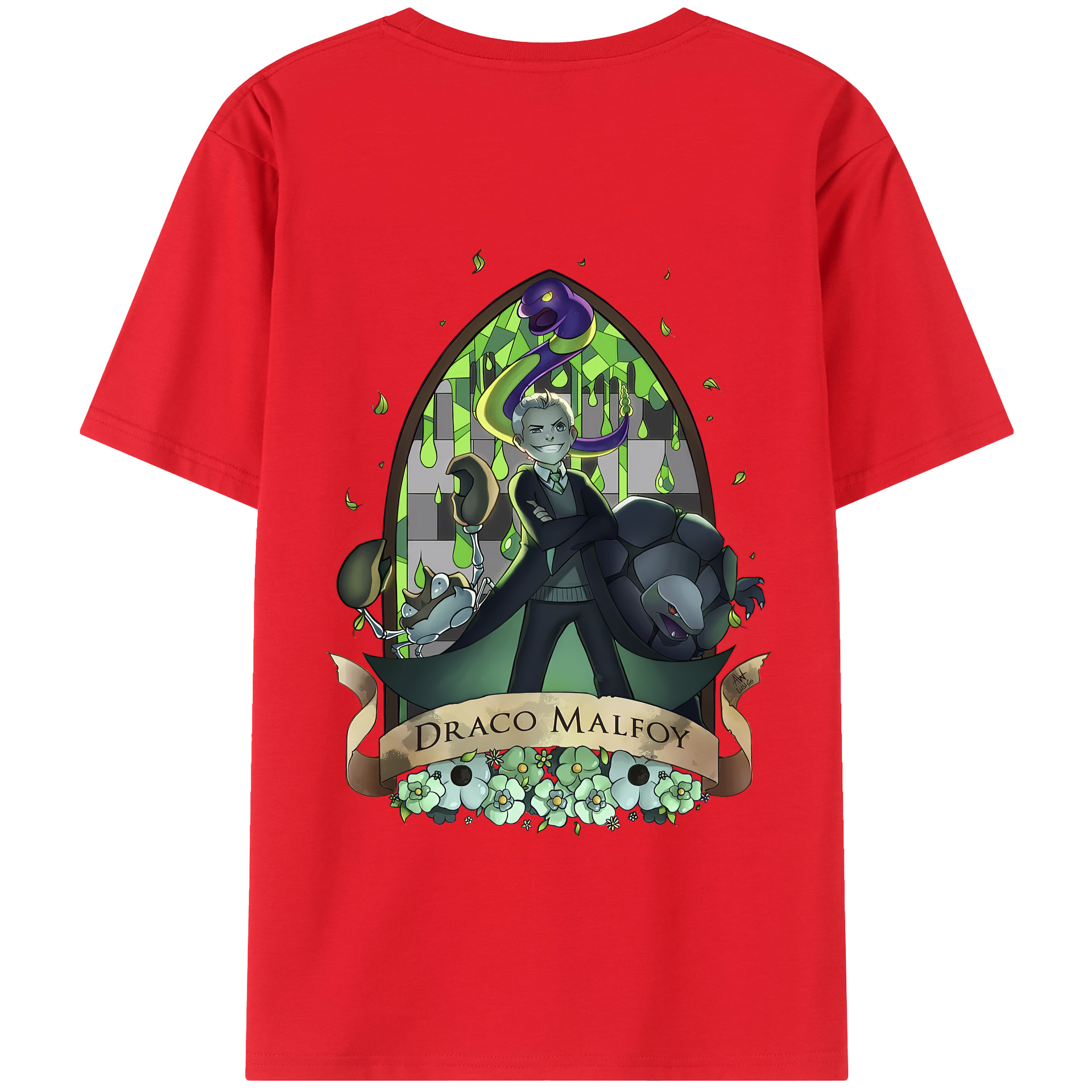 （画像用） Harry Potter ハリー・ポッターシリーズ 綿100％半袖Tシャツ（背面プリント）