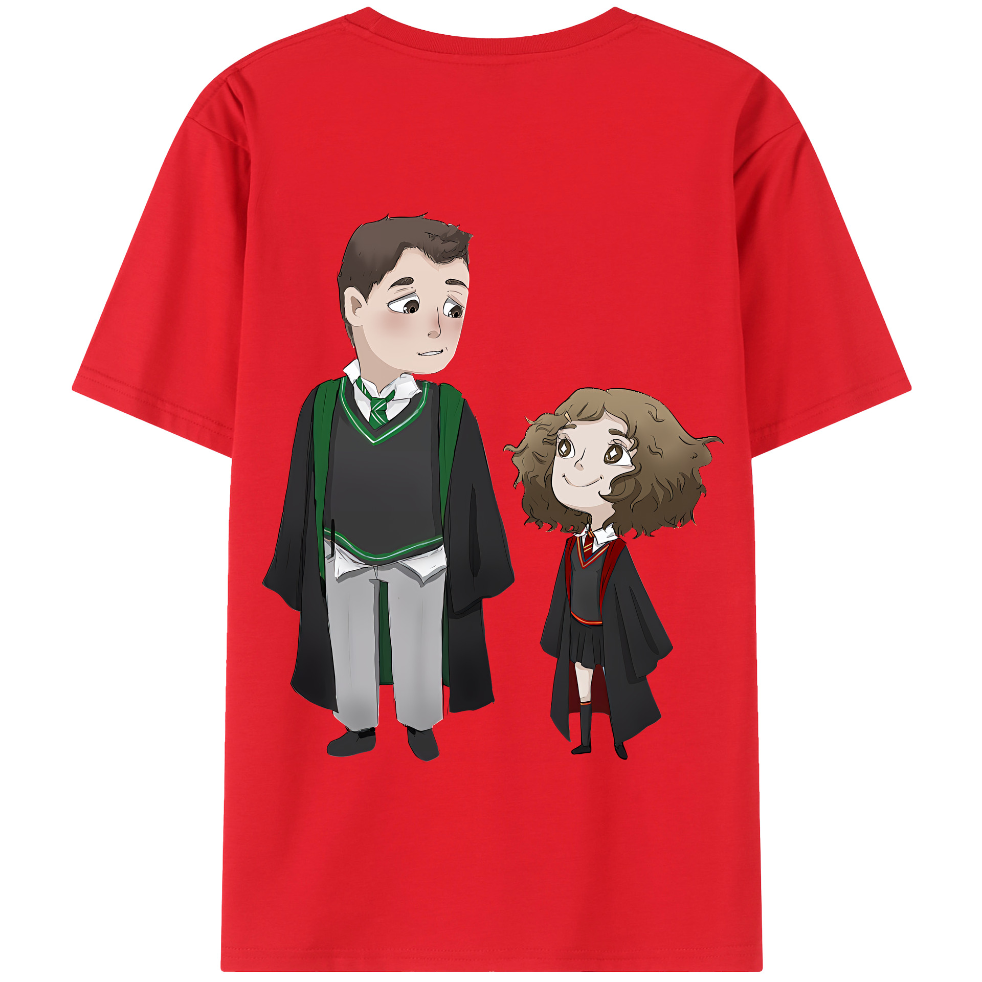 （画像用） Harry Potter ハリー・ポッターシリーズ 綿100％半袖Tシャツ（背面プリント）