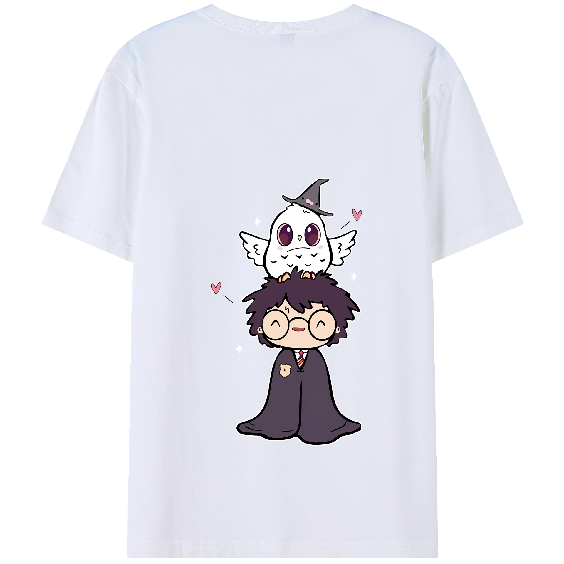 （画像用） Harry Potter ハリー・ポッターシリーズ 綿100％半袖Tシャツ（背面プリント）