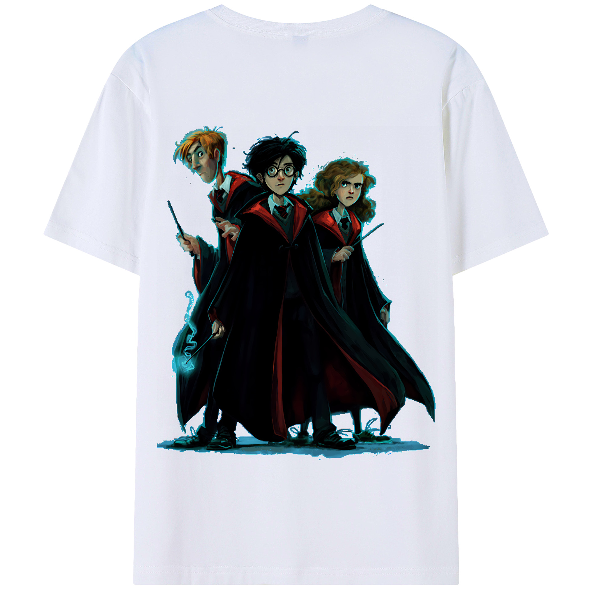 （画像用） Harry Potter ハリー・ポッターシリーズ 綿100％半袖Tシャツ（背面プリント）