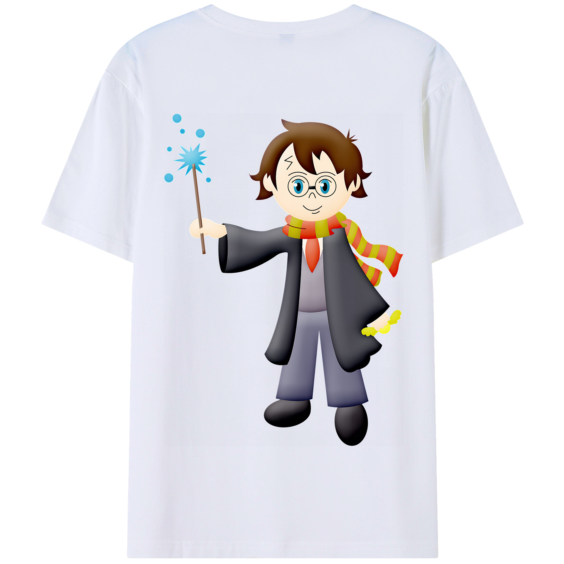 （画像用） Harry Potter ハリー・ポッターシリーズ 綿100％半袖Tシャツ（背面プリント）