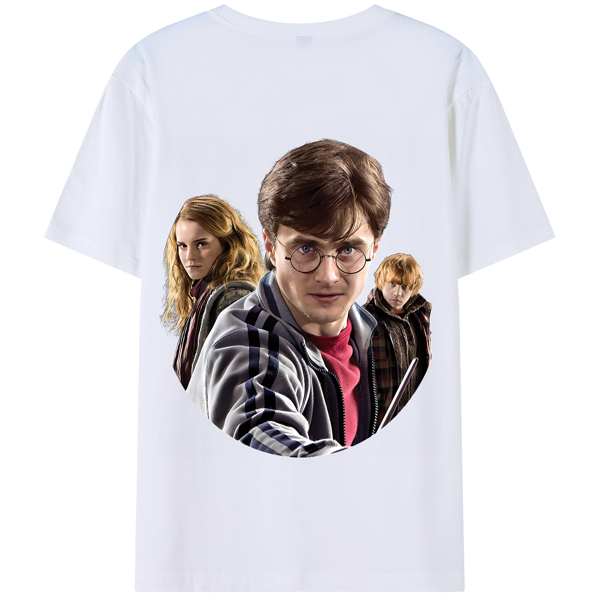 （画像用） Harry Potter ハリー・ポッターシリーズ 綿100％半袖Tシャツ（背面プリント）