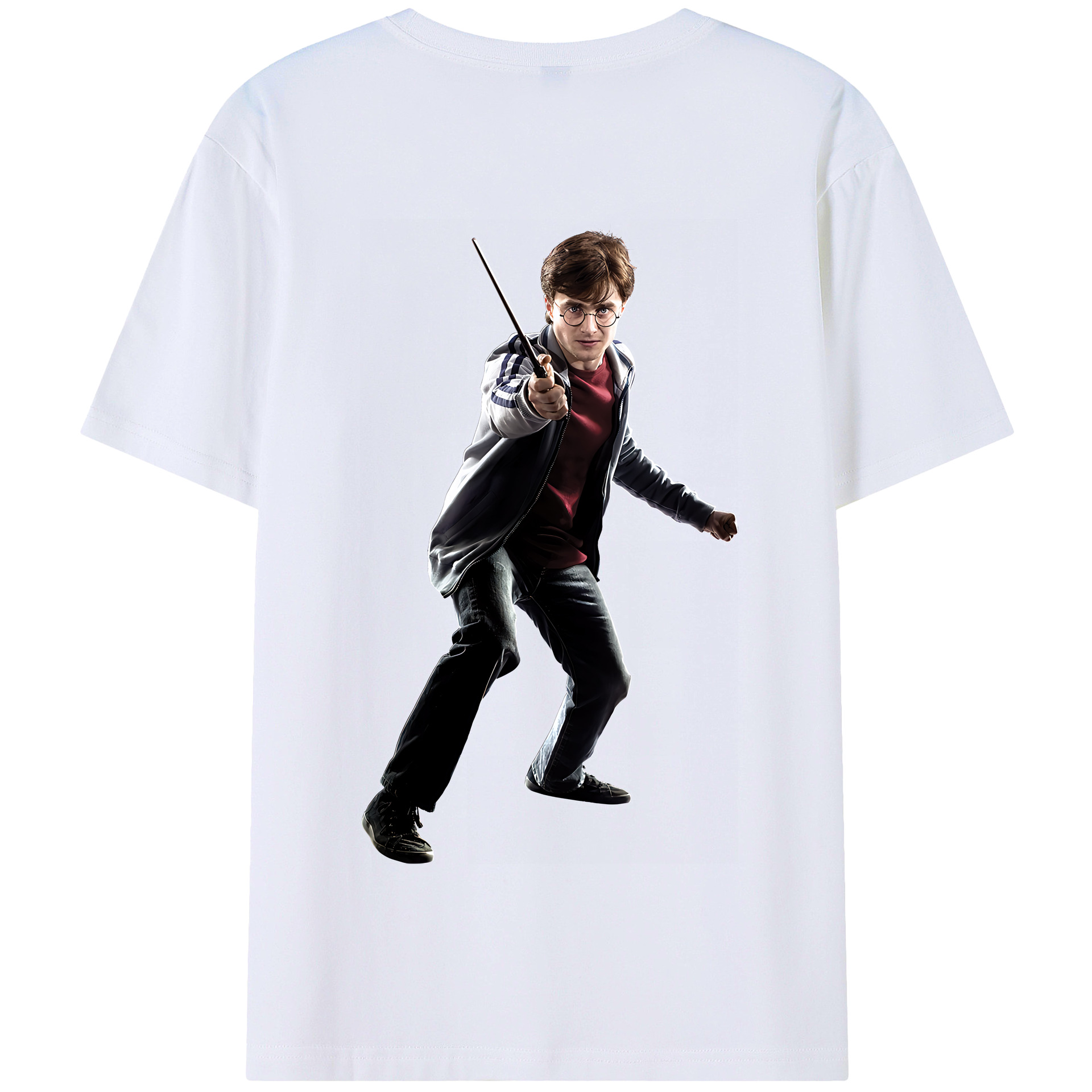 （画像用） Harry Potter ハリー・ポッターシリーズ 綿100％半袖Tシャツ（背面プリント）