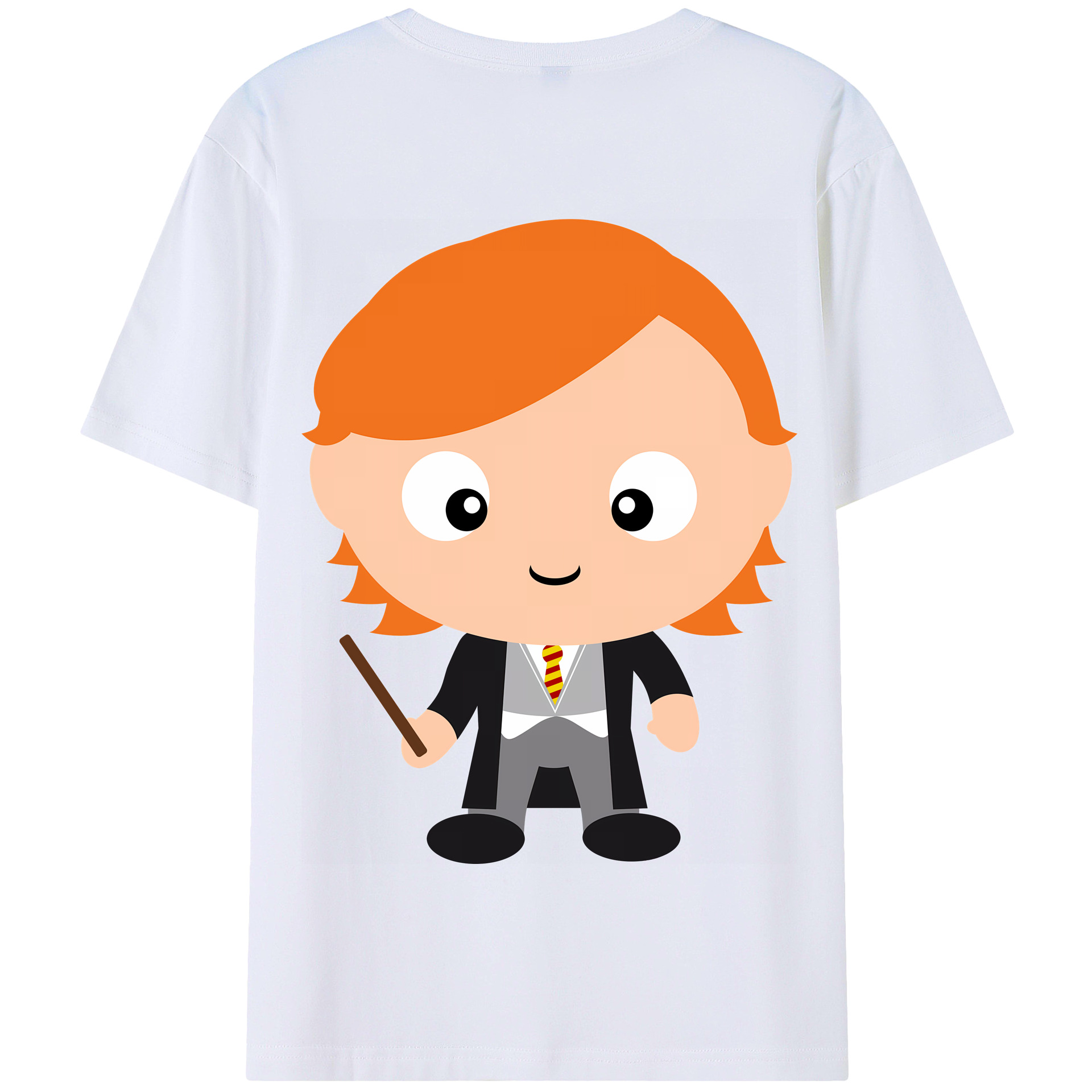 （画像用） Harry Potter ハリー・ポッターシリーズ 綿100％半袖Tシャツ（背面プリント）