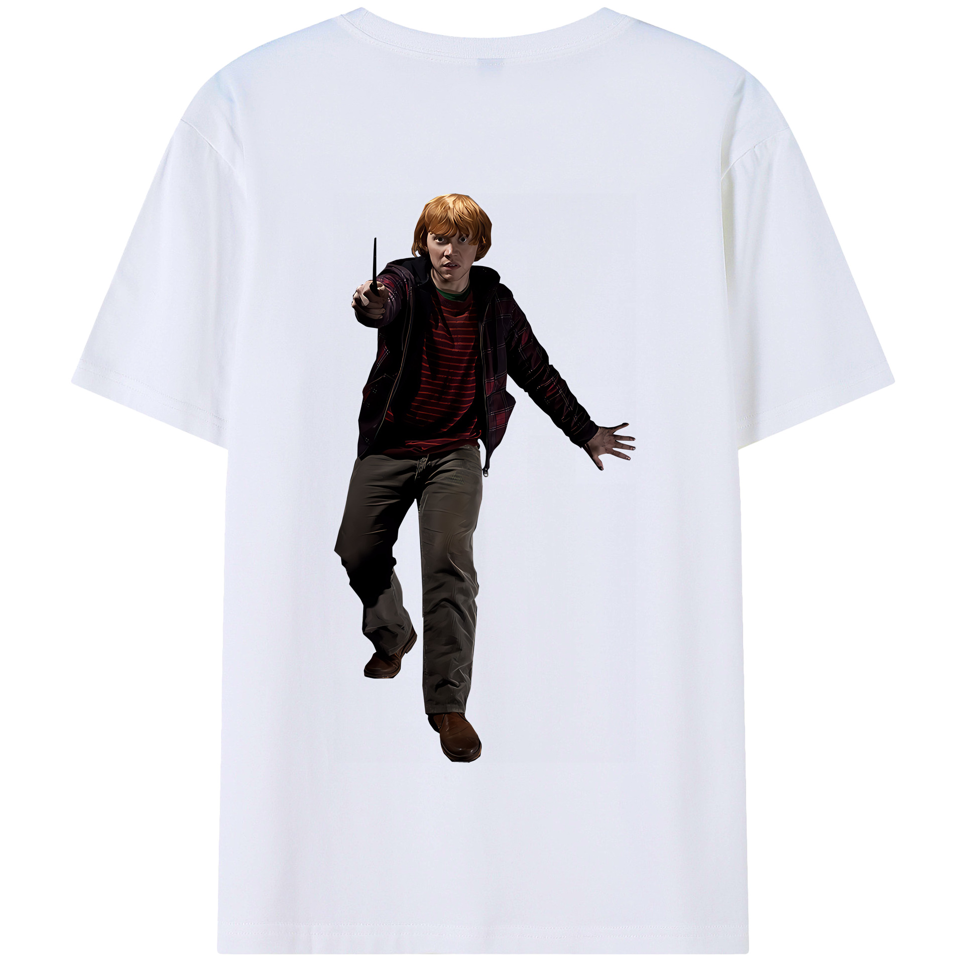 （画像用） Harry Potter ハリー・ポッターシリーズ 綿100％半袖Tシャツ（背面プリント）