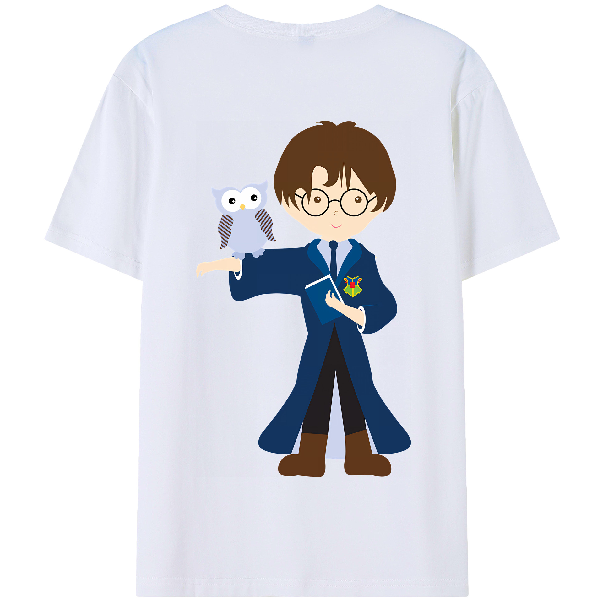 （画像用） Harry Potter ハリー・ポッターシリーズ 綿100％半袖Tシャツ（背面プリント）