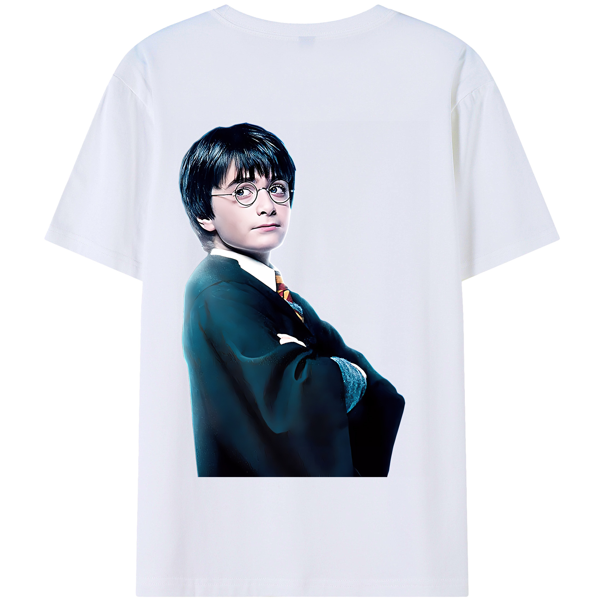 （画像用） Harry Potter ハリー・ポッターシリーズ 綿100％半袖Tシャツ（背面プリント）