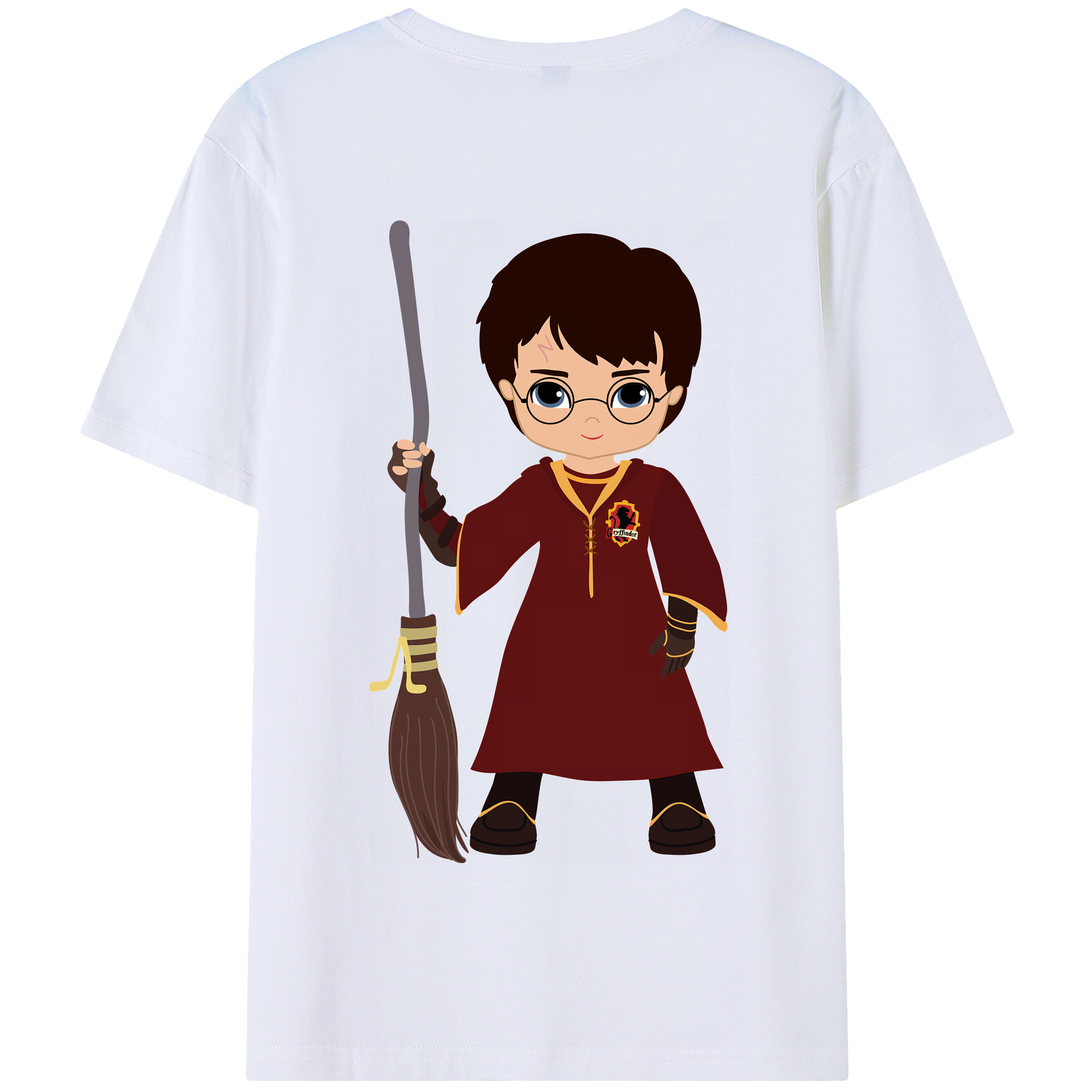 （画像用） Harry Potter ハリー・ポッターシリーズ 綿100％半袖Tシャツ（背面プリント）