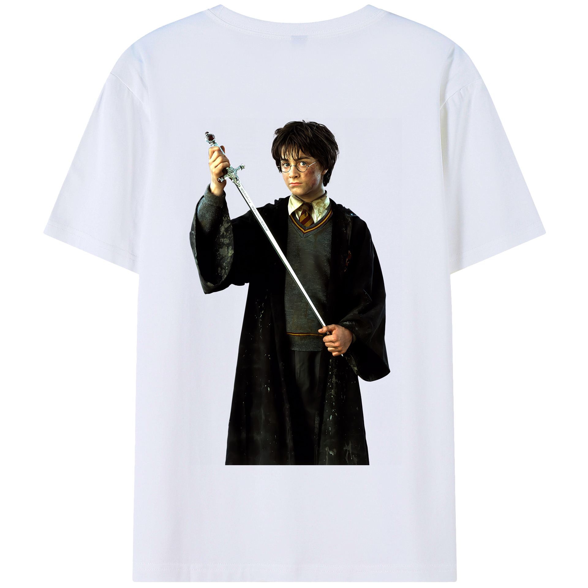 （画像用） Harry Potter ハリー・ポッターシリーズ 綿100％半袖Tシャツ（背面プリント）