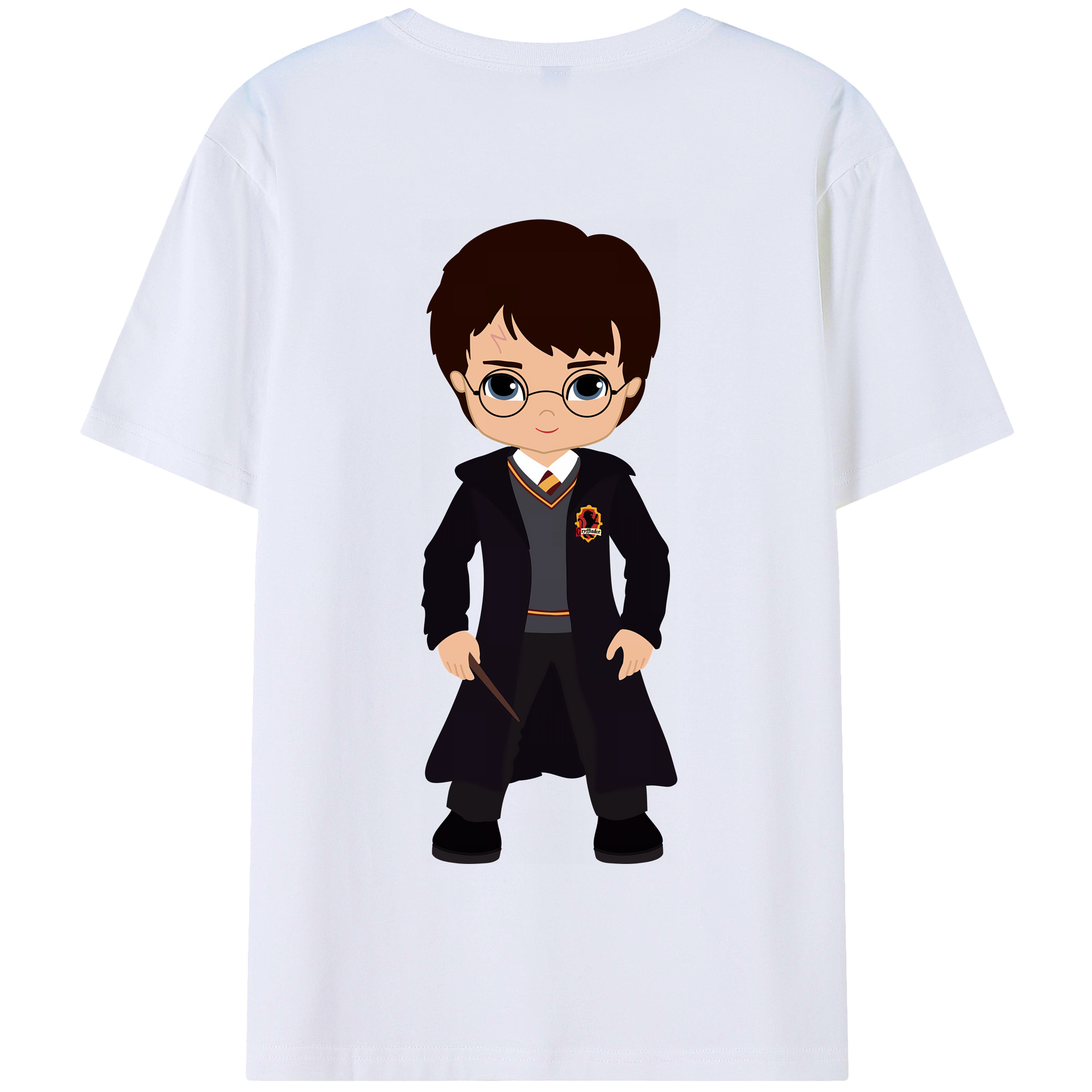 （画像用） Harry Potter ハリー・ポッターシリーズ 綿100％半袖Tシャツ（背面プリント）