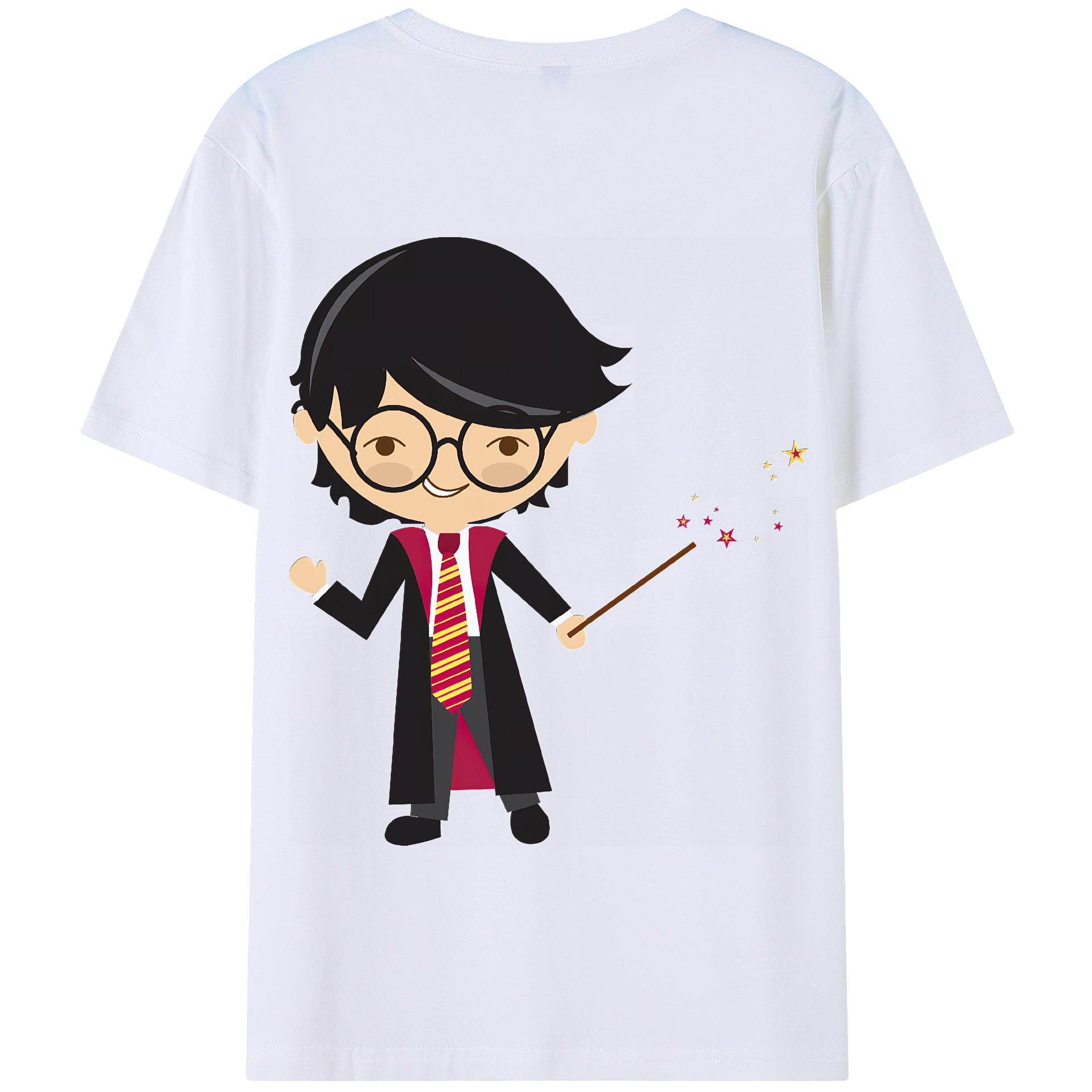 （画像用） Harry Potter ハリー・ポッターシリーズ 綿100％半袖Tシャツ（背面プリント）