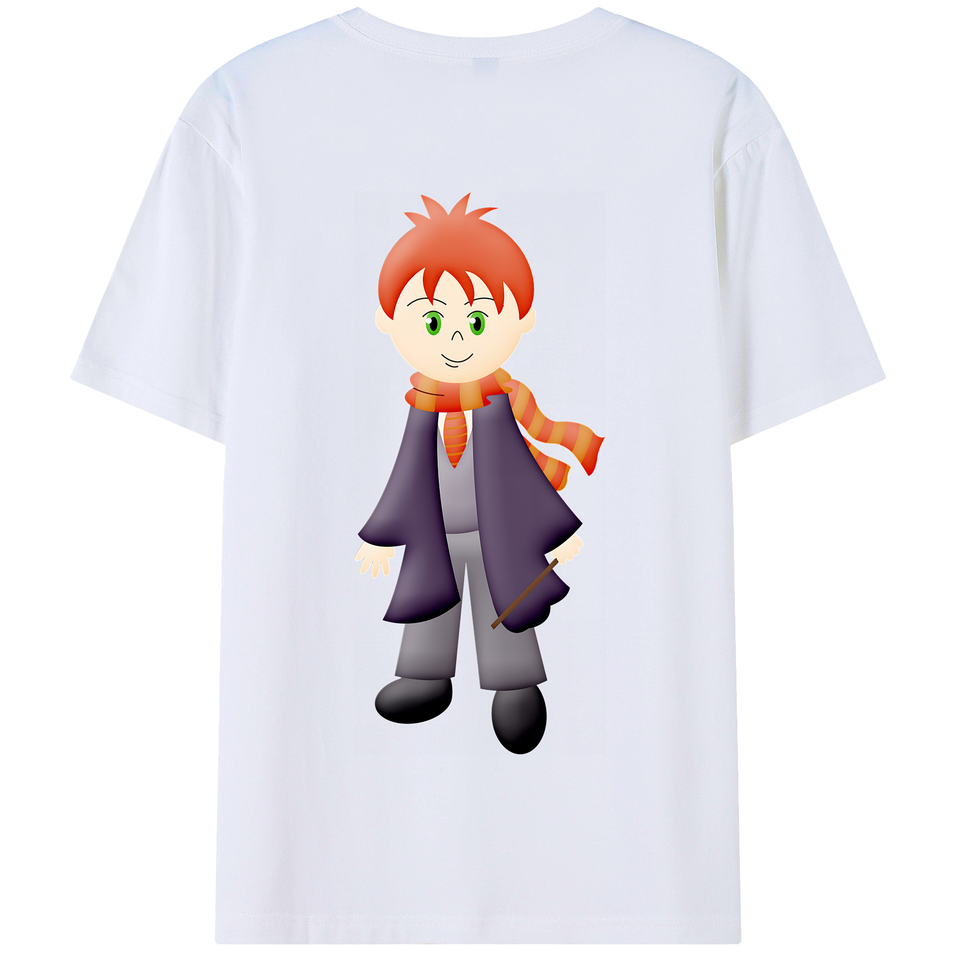（画像用） Harry Potter ハリー・ポッターシリーズ 綿100％半袖Tシャツ（背面プリント）