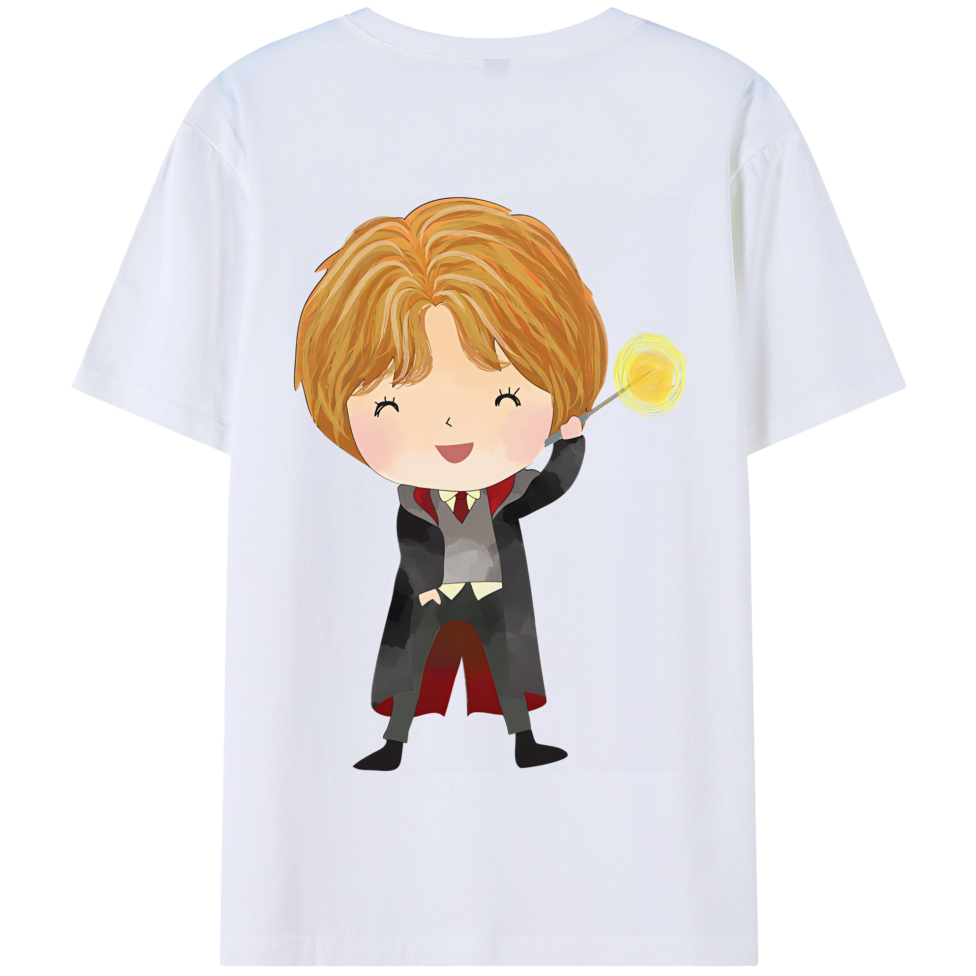 （画像用） Harry Potter ハリー・ポッターシリーズ 綿100％半袖Tシャツ（背面プリント）