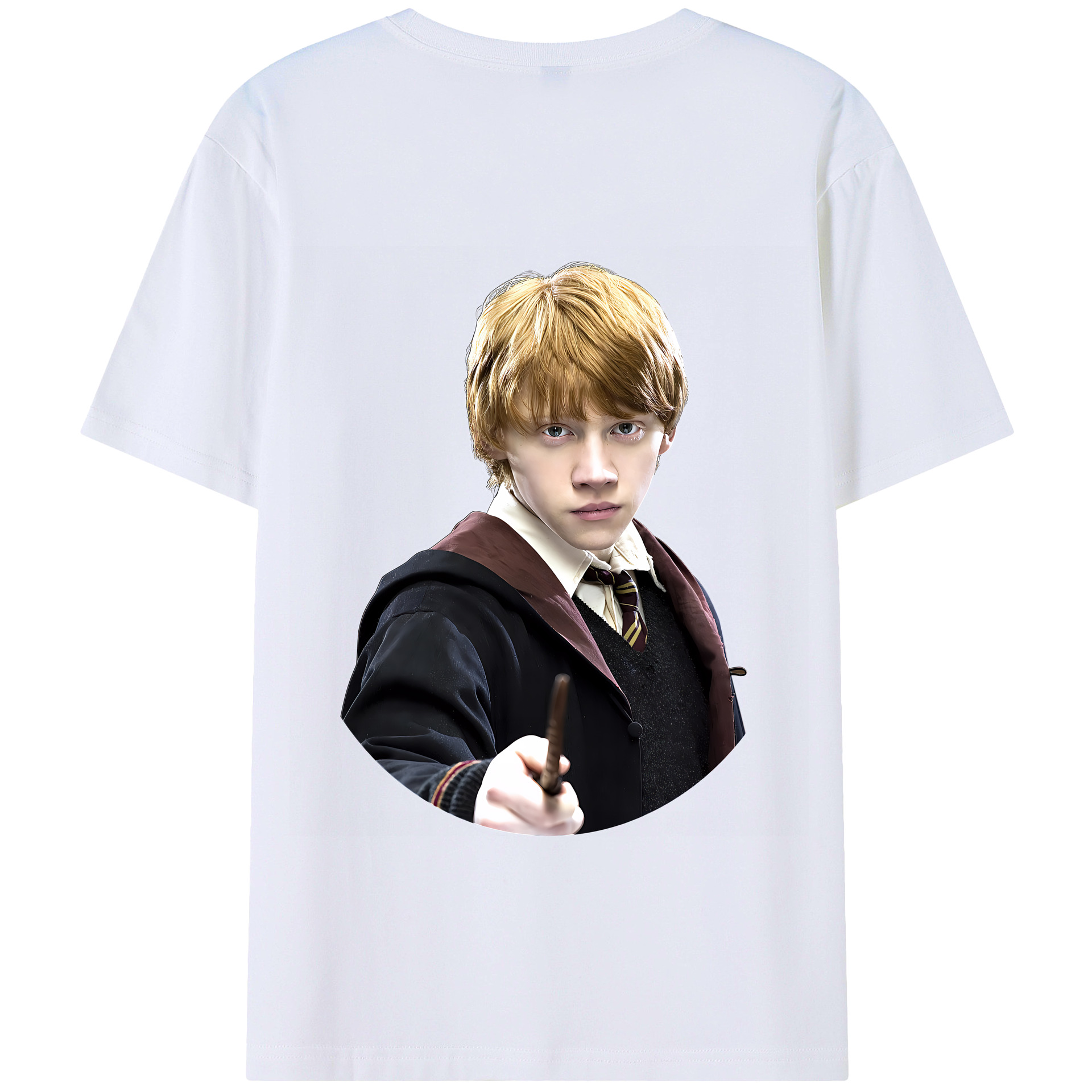（画像用） Harry Potter ハリー・ポッターシリーズ 綿100％半袖Tシャツ（背面プリント）