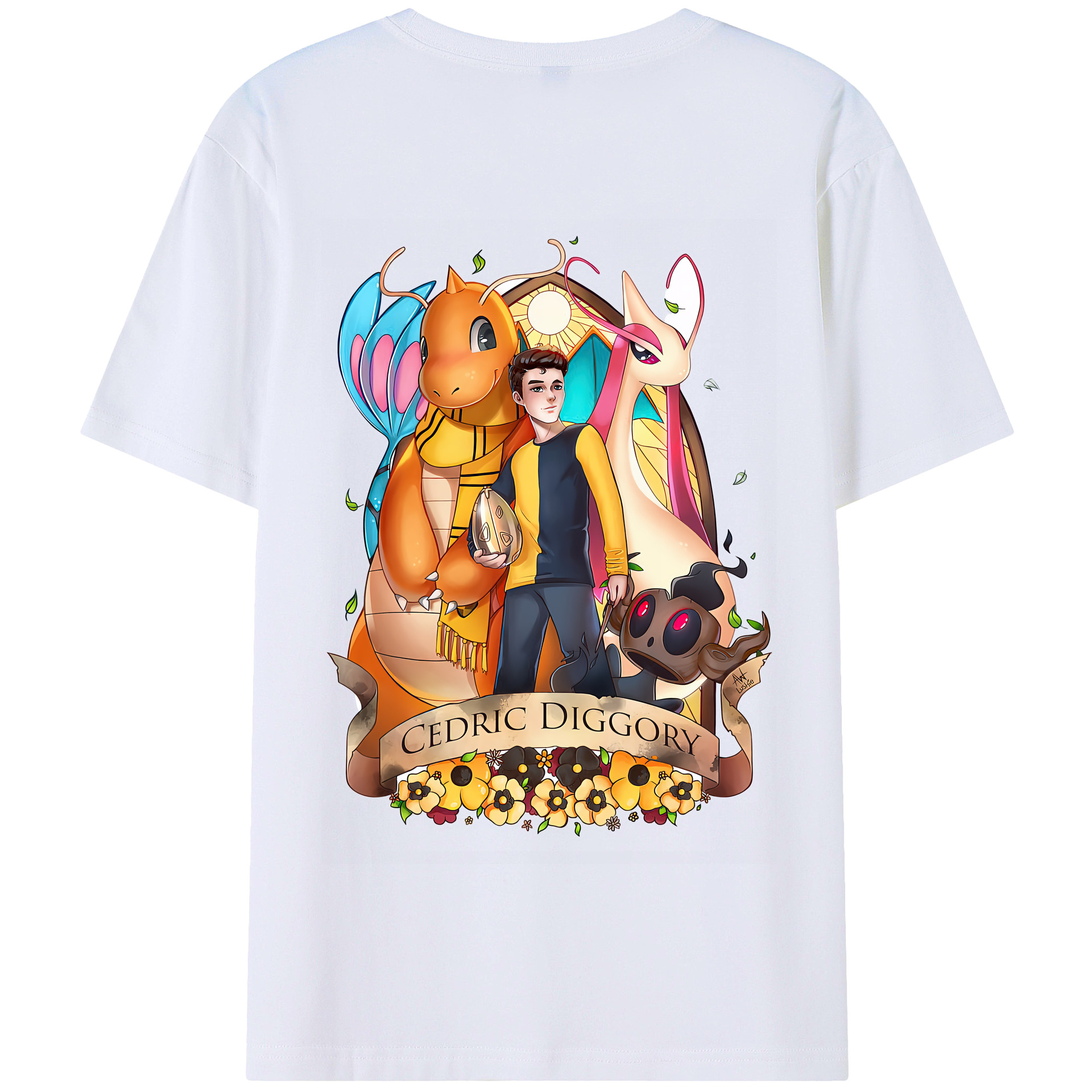 （画像用） Harry Potter ハリー・ポッターシリーズ 綿100％半袖Tシャツ（背面プリント）