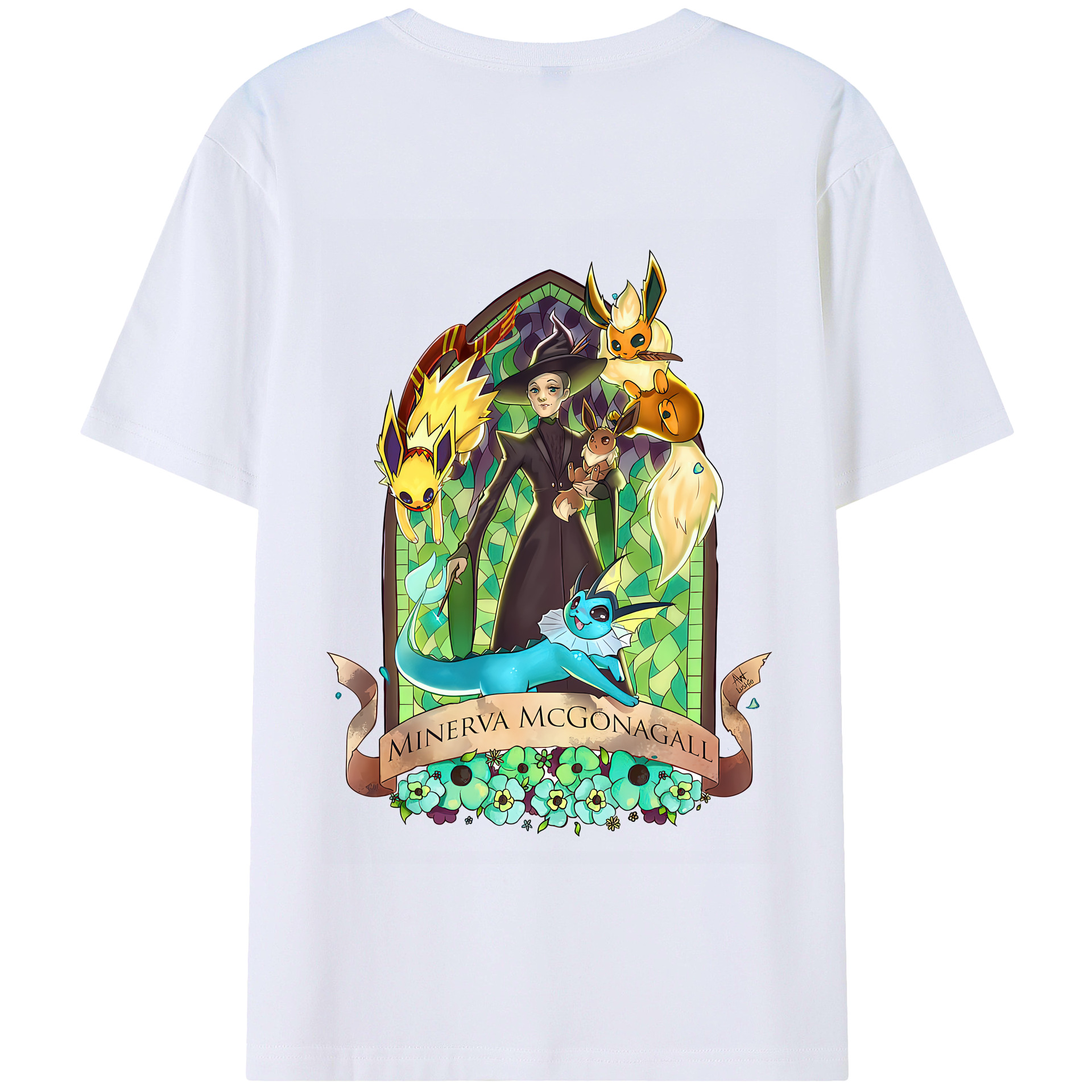 （画像用） Harry Potter ハリー・ポッターシリーズ 綿100％半袖Tシャツ（背面プリント）