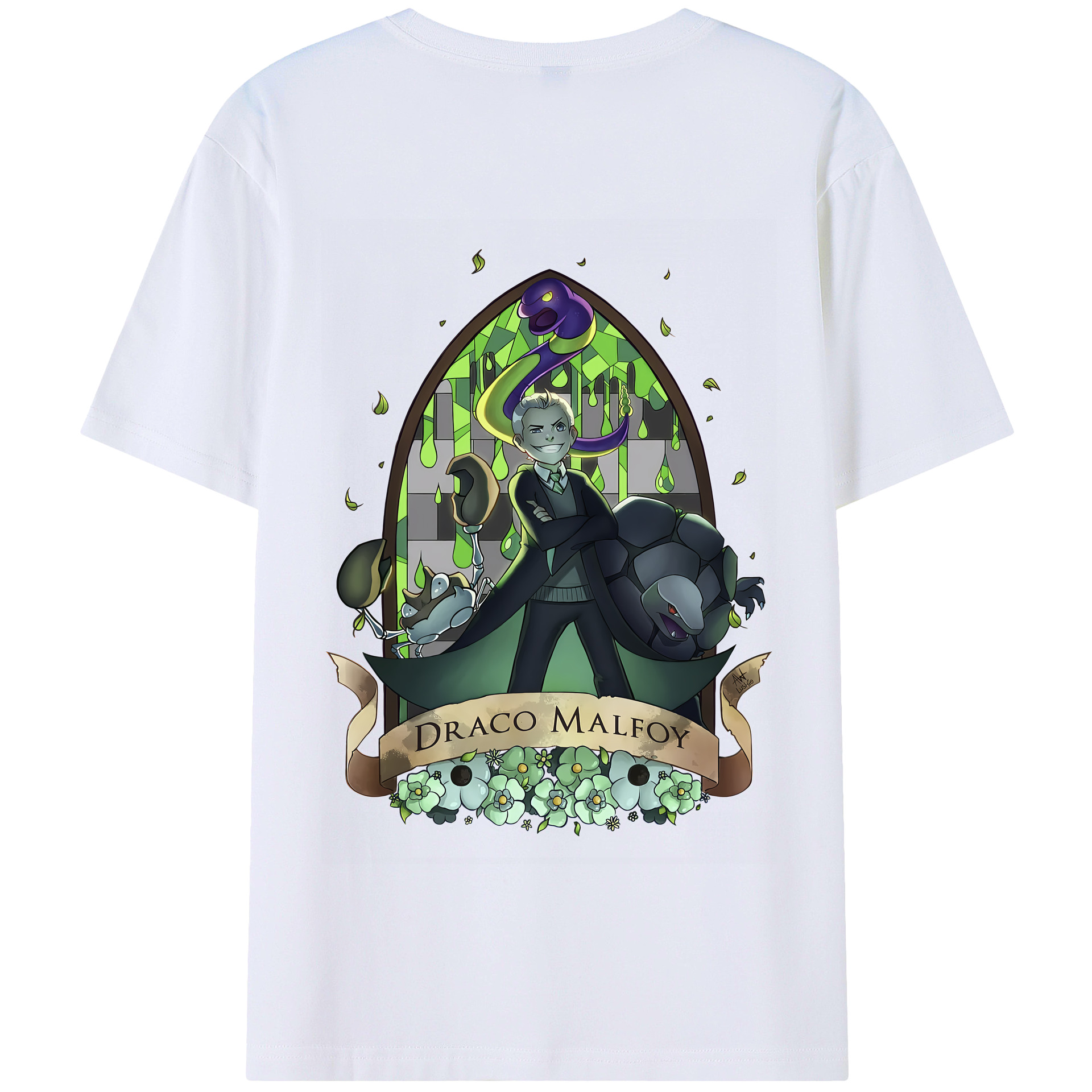 （画像用） Harry Potter ハリー・ポッターシリーズ 綿100％半袖Tシャツ（背面プリント）