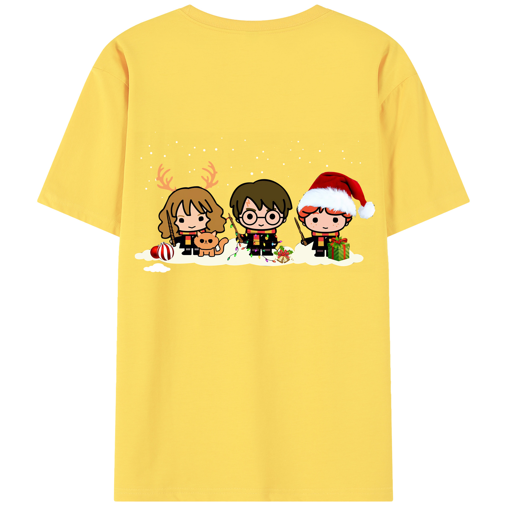 （画像用） Harry Potter ハリー・ポッターシリーズ 綿100％半袖Tシャツ（背面プリント）