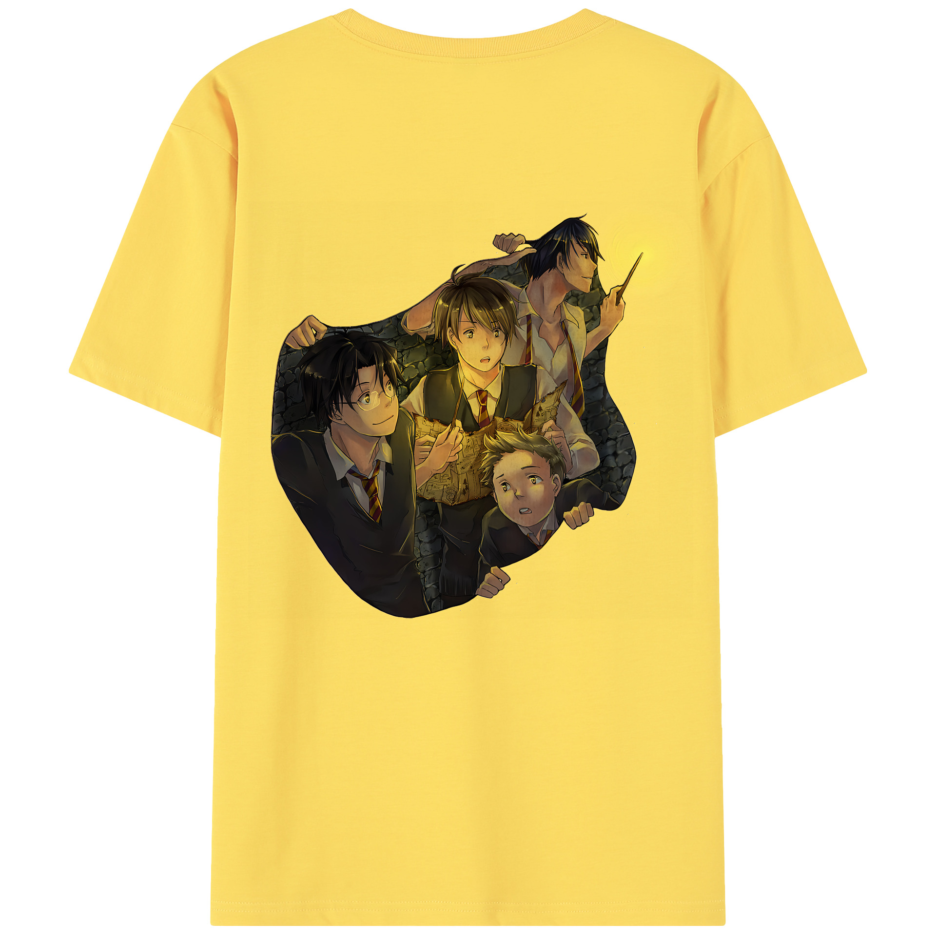 （画像用） Harry Potter ハリー・ポッターシリーズ 綿100％半袖Tシャツ（背面プリント）