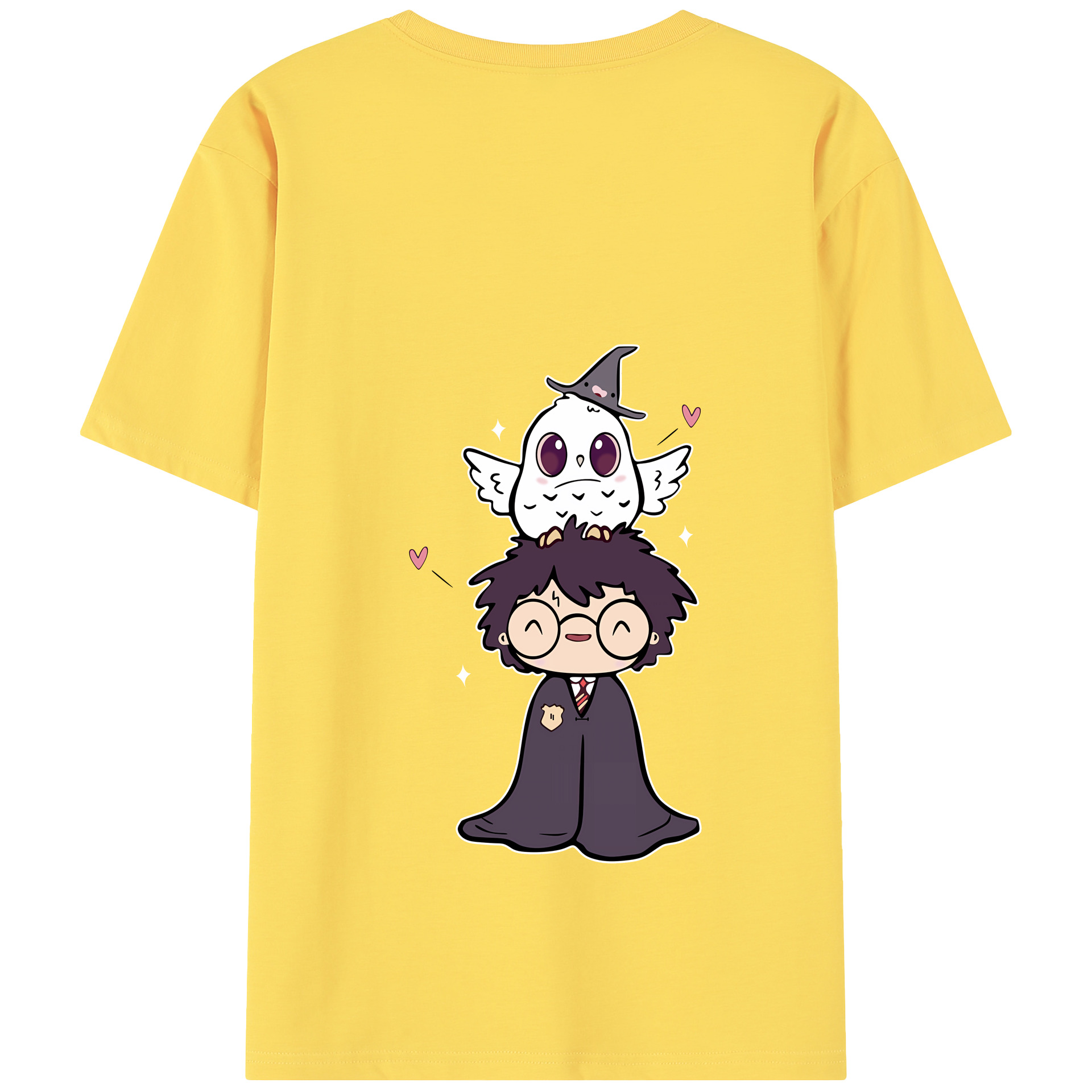 （画像用） Harry Potter ハリー・ポッターシリーズ 綿100％半袖Tシャツ（背面プリント）