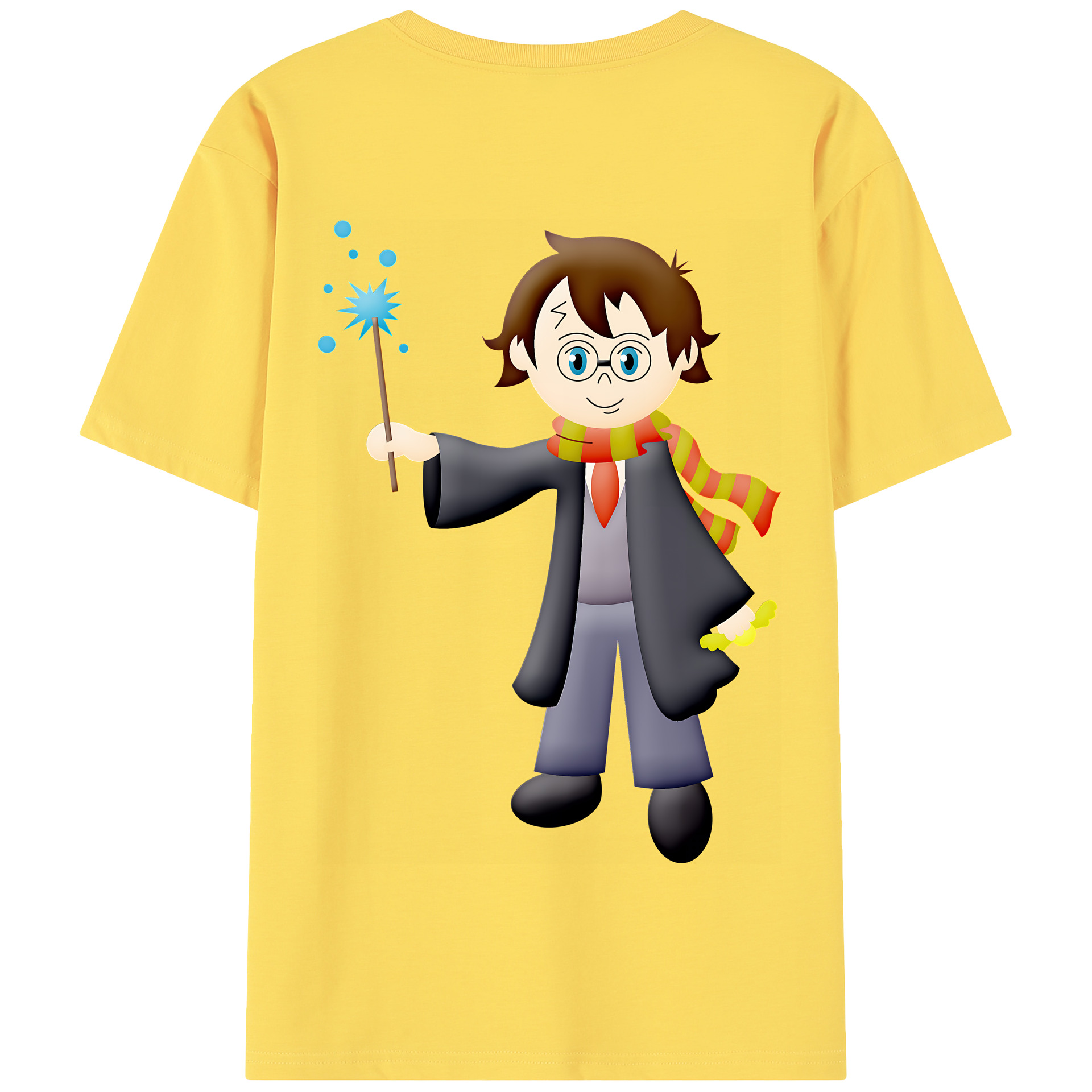 （画像用） Harry Potter ハリー・ポッターシリーズ 綿100％半袖Tシャツ（背面プリント）