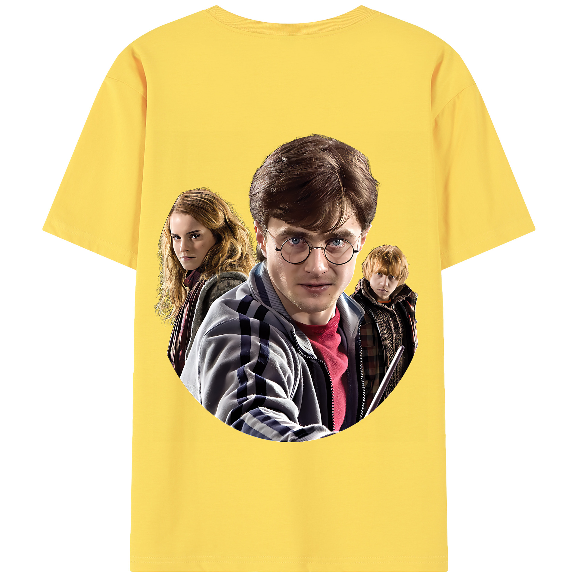（画像用） Harry Potter ハリー・ポッターシリーズ 綿100％半袖Tシャツ（背面プリント）