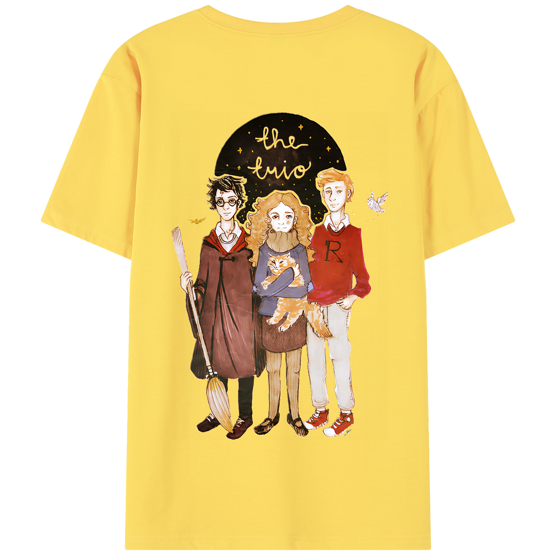 （画像用） Harry Potter ハリー・ポッターシリーズ 綿100％半袖Tシャツ（背面プリント）