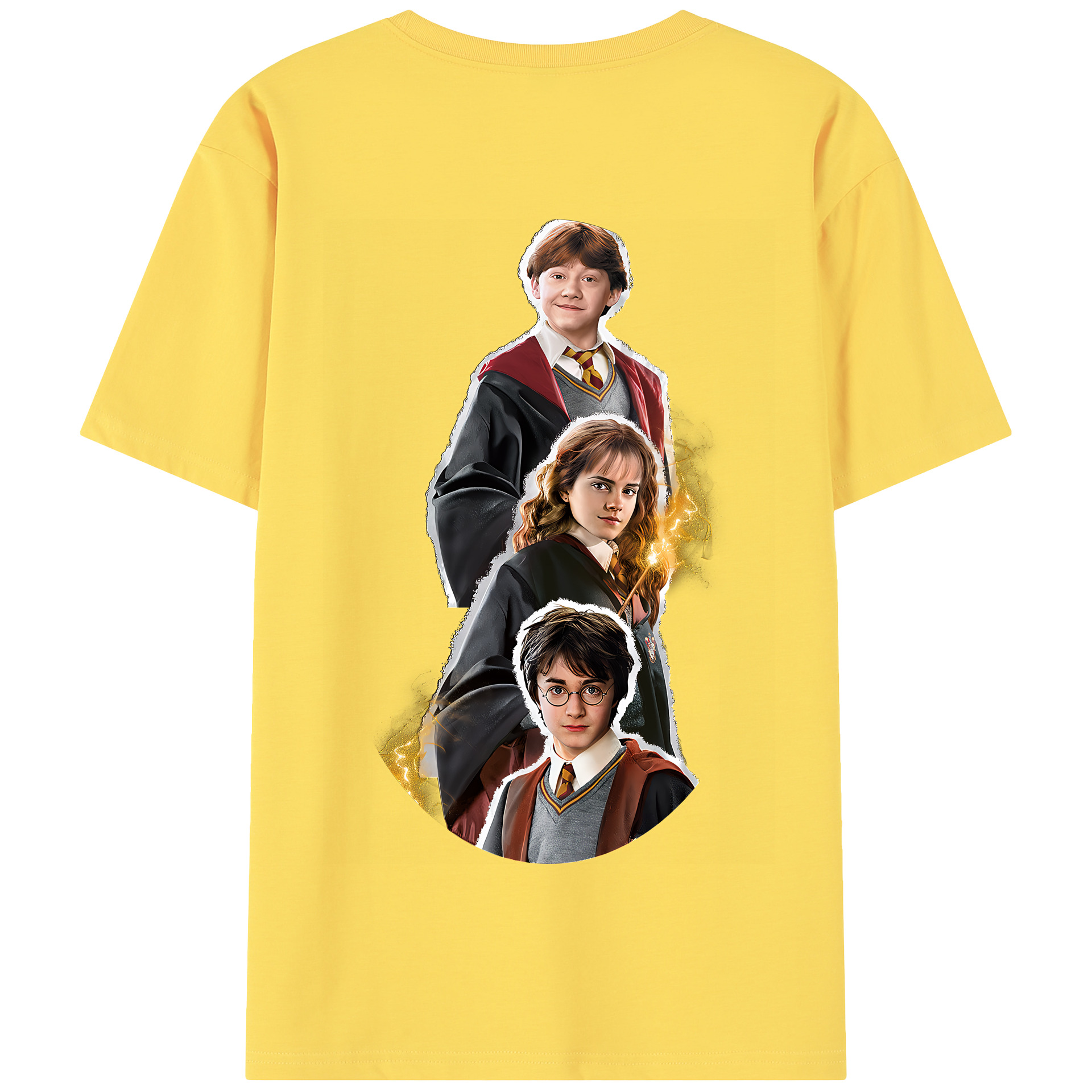 （画像用） Harry Potter ハリー・ポッターシリーズ 綿100％半袖Tシャツ（背面プリント）