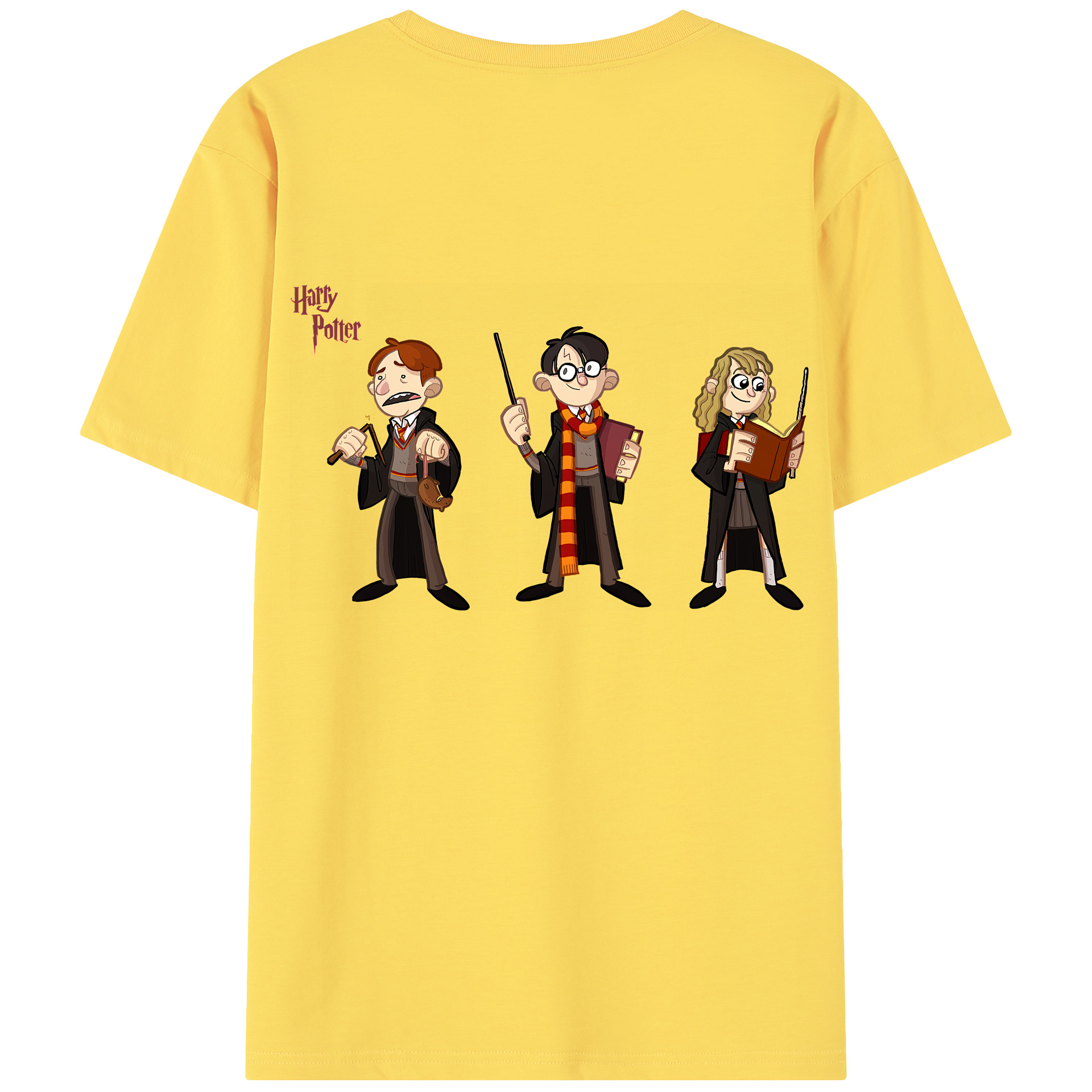 （画像用） Harry Potter ハリー・ポッターシリーズ 綿100％半袖Tシャツ（背面プリント）