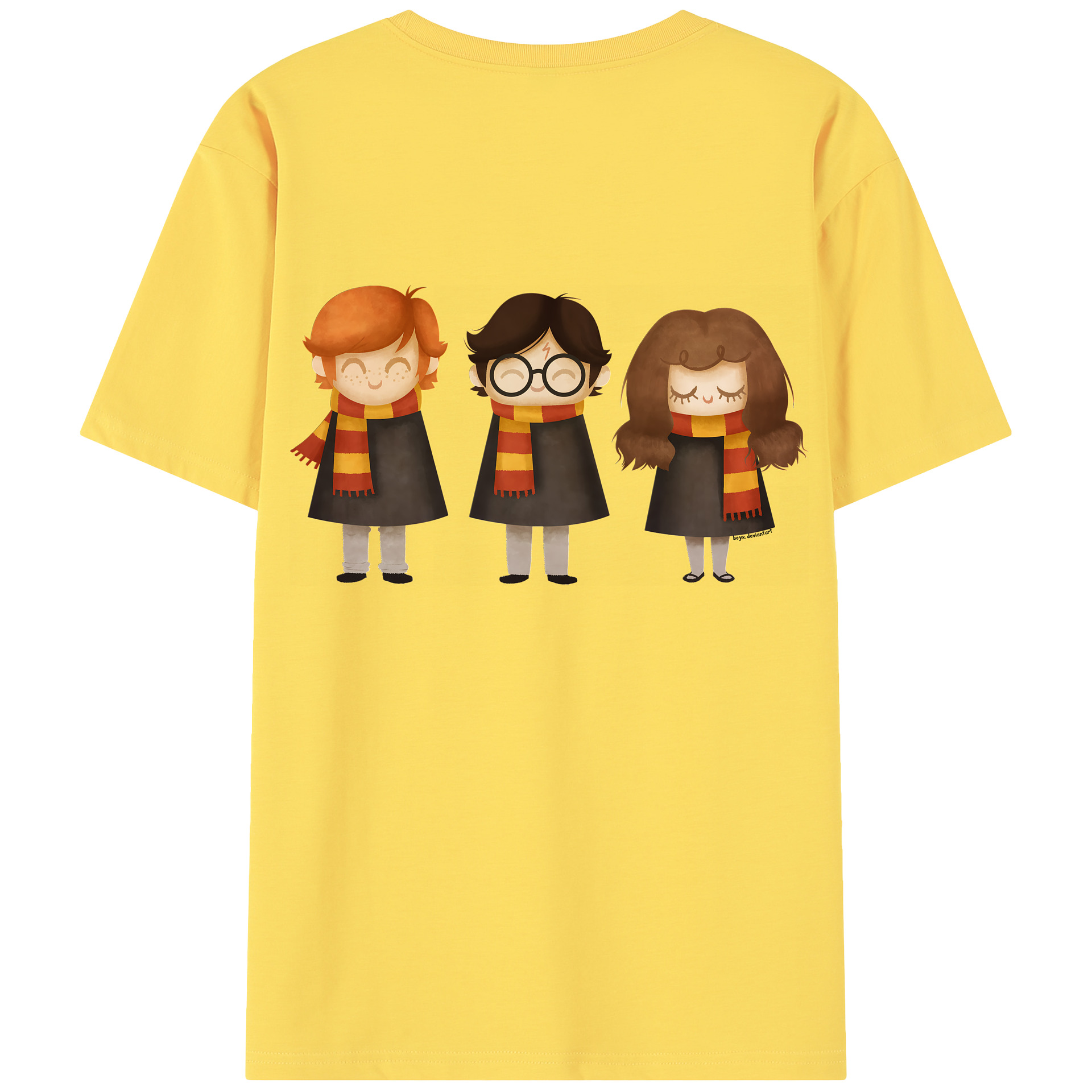 （画像用） Harry Potter ハリー・ポッターシリーズ 綿100％半袖Tシャツ（背面プリント）
