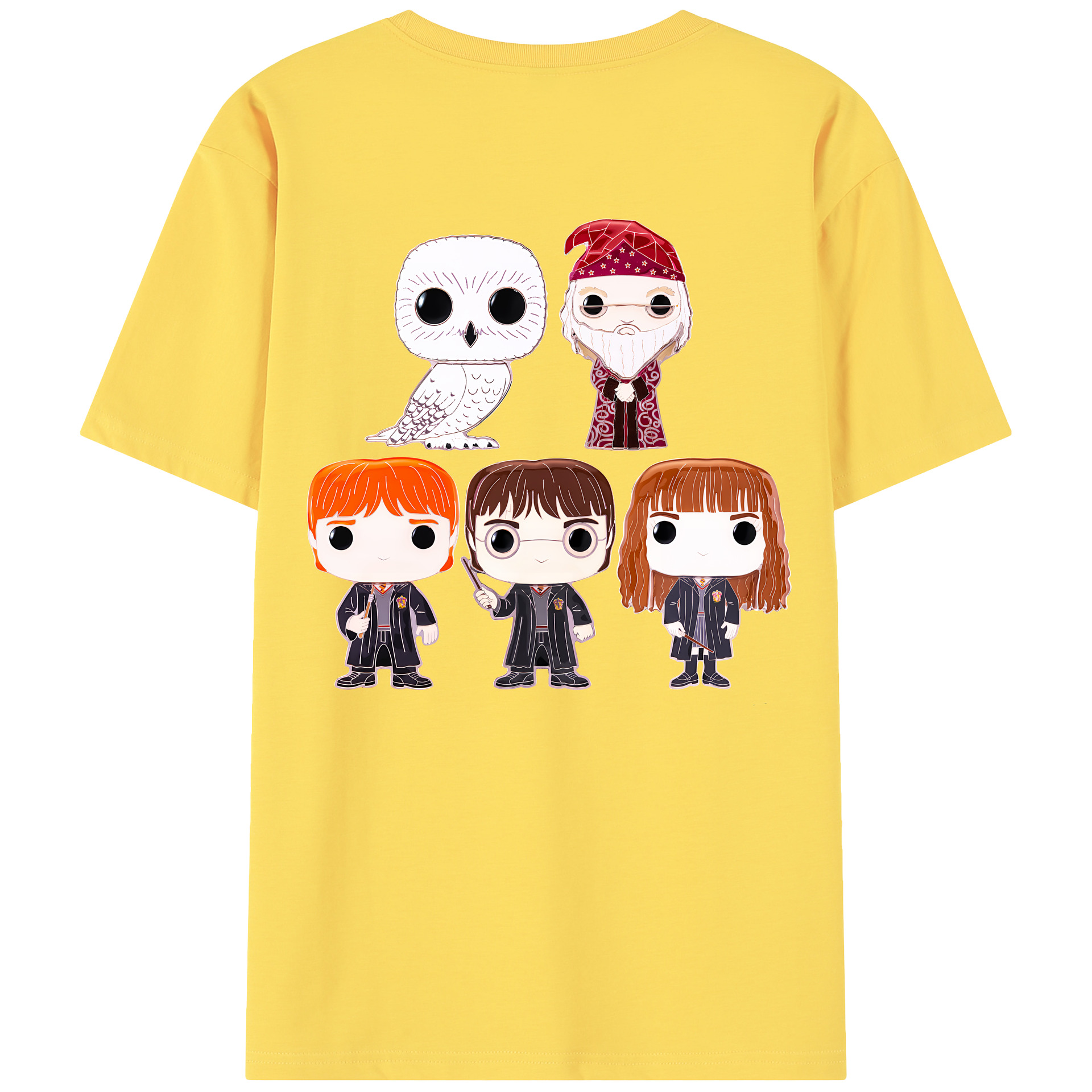 （画像用） Harry Potter ハリー・ポッターシリーズ 綿100％半袖Tシャツ（背面プリント）
