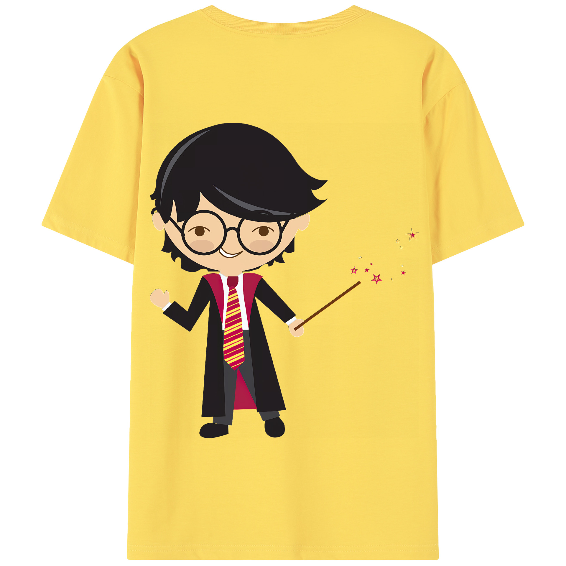 （画像用） Harry Potter ハリー・ポッターシリーズ 綿100％半袖Tシャツ（背面プリント）