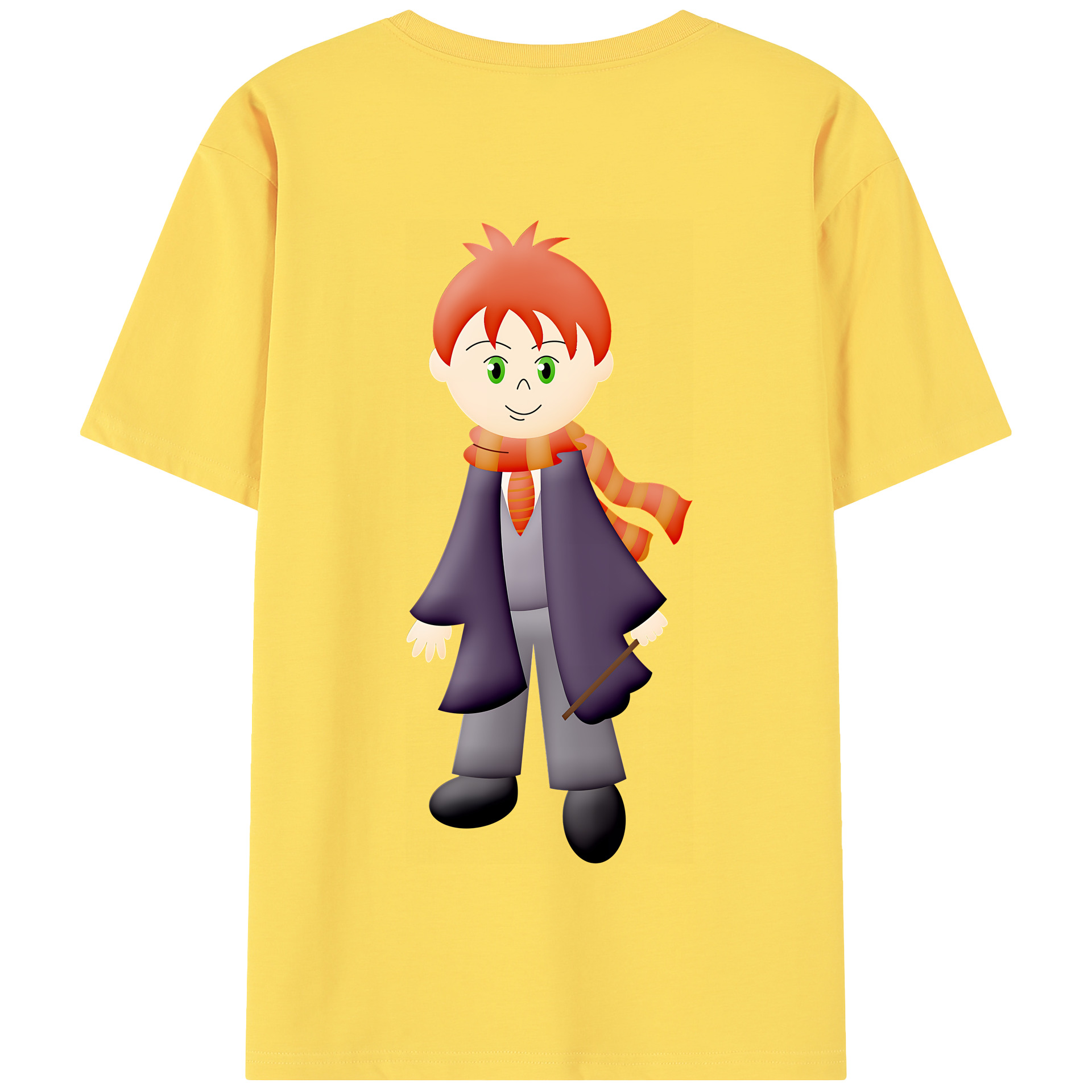 （画像用） Harry Potter ハリー・ポッターシリーズ 綿100％半袖Tシャツ（背面プリント）