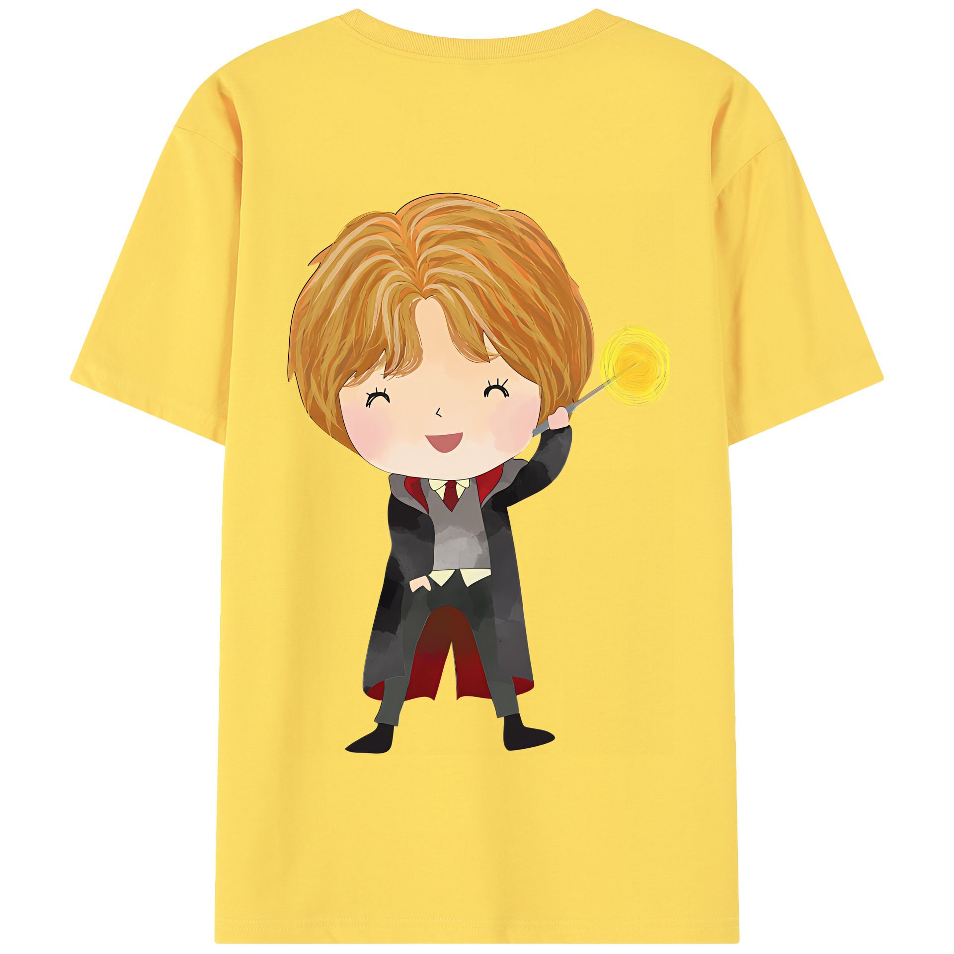 （画像用） Harry Potter ハリー・ポッターシリーズ 綿100％半袖Tシャツ（背面プリント）