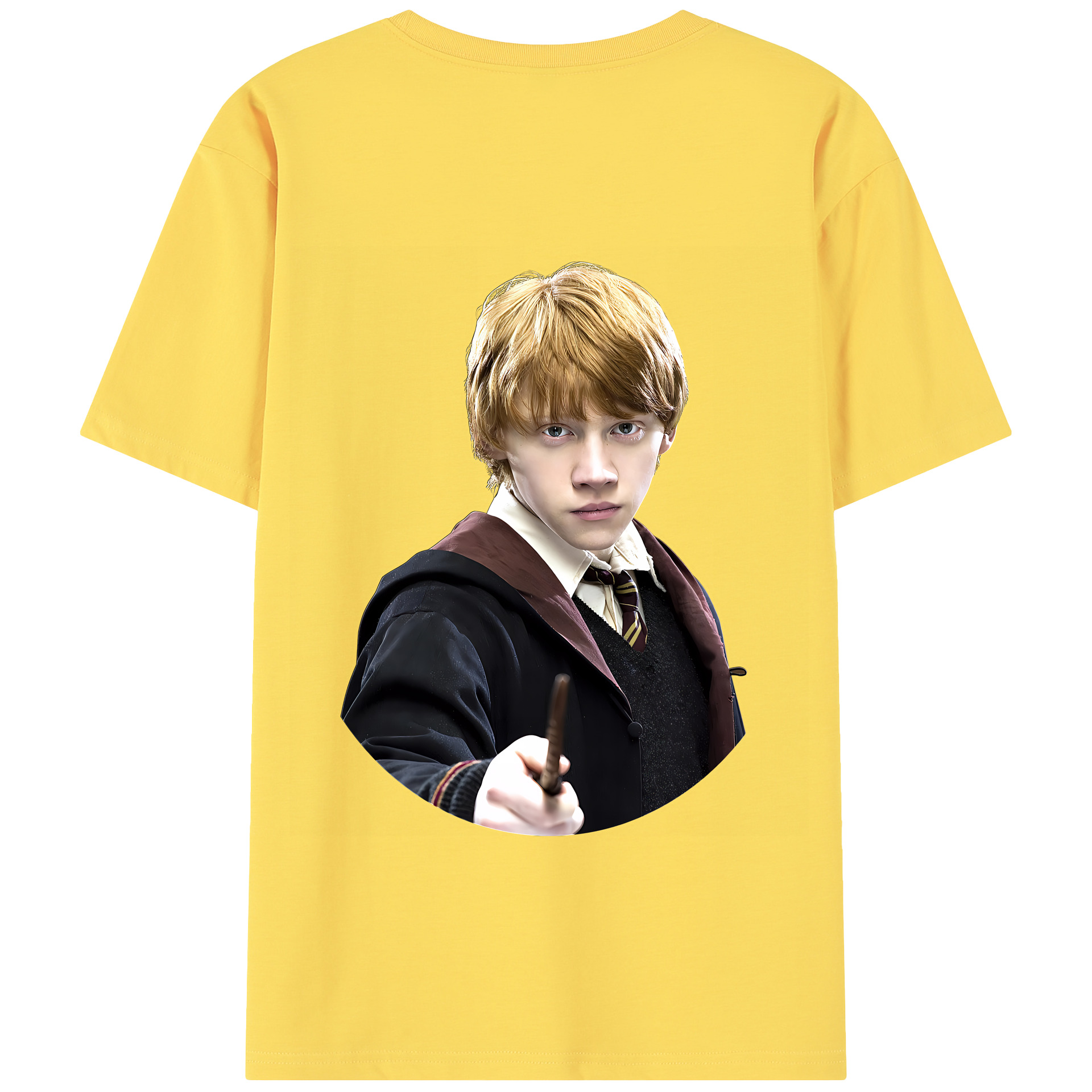 （画像用） Harry Potter ハリー・ポッターシリーズ 綿100％半袖Tシャツ（背面プリント）