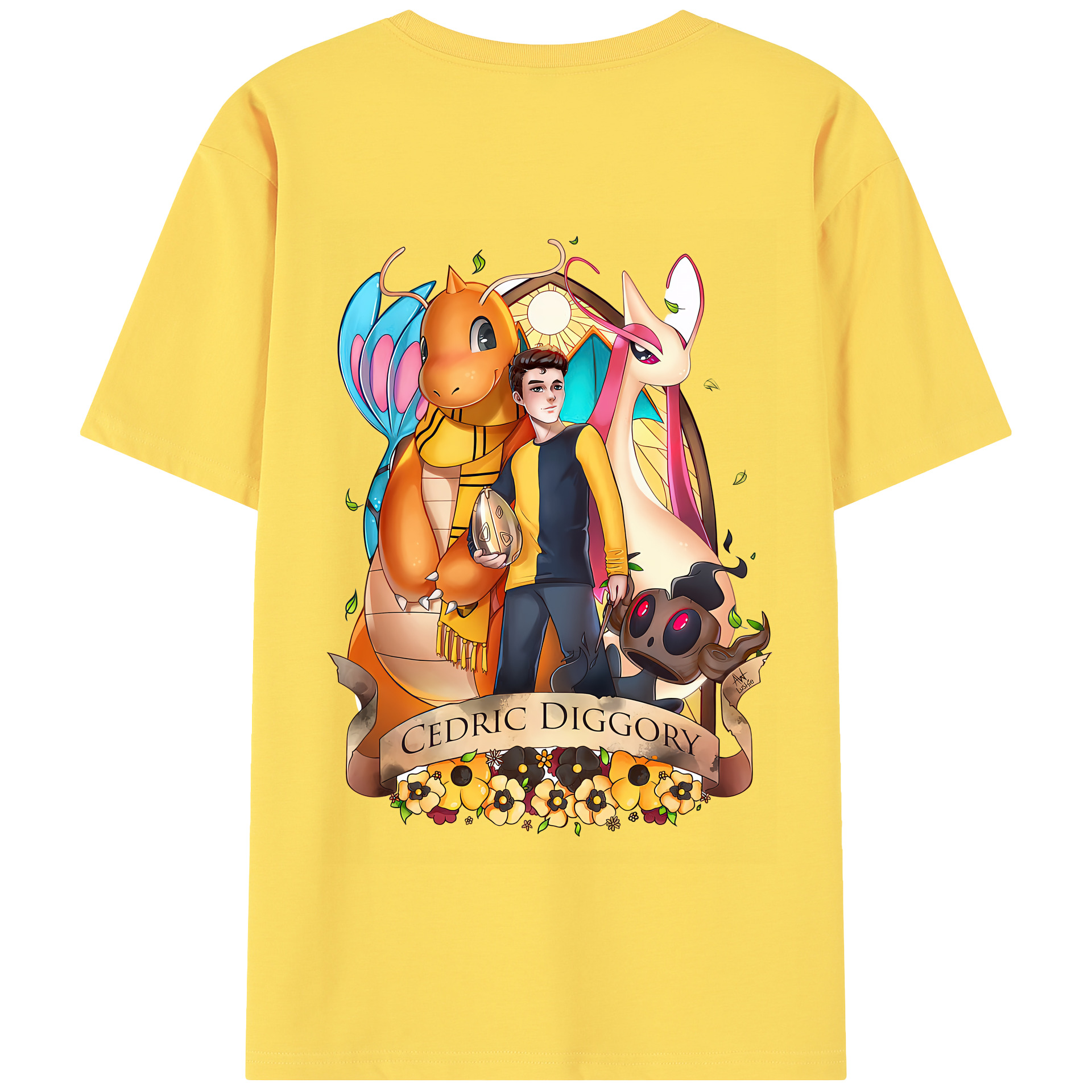 （画像用） Harry Potter ハリー・ポッターシリーズ 綿100％半袖Tシャツ（背面プリント）