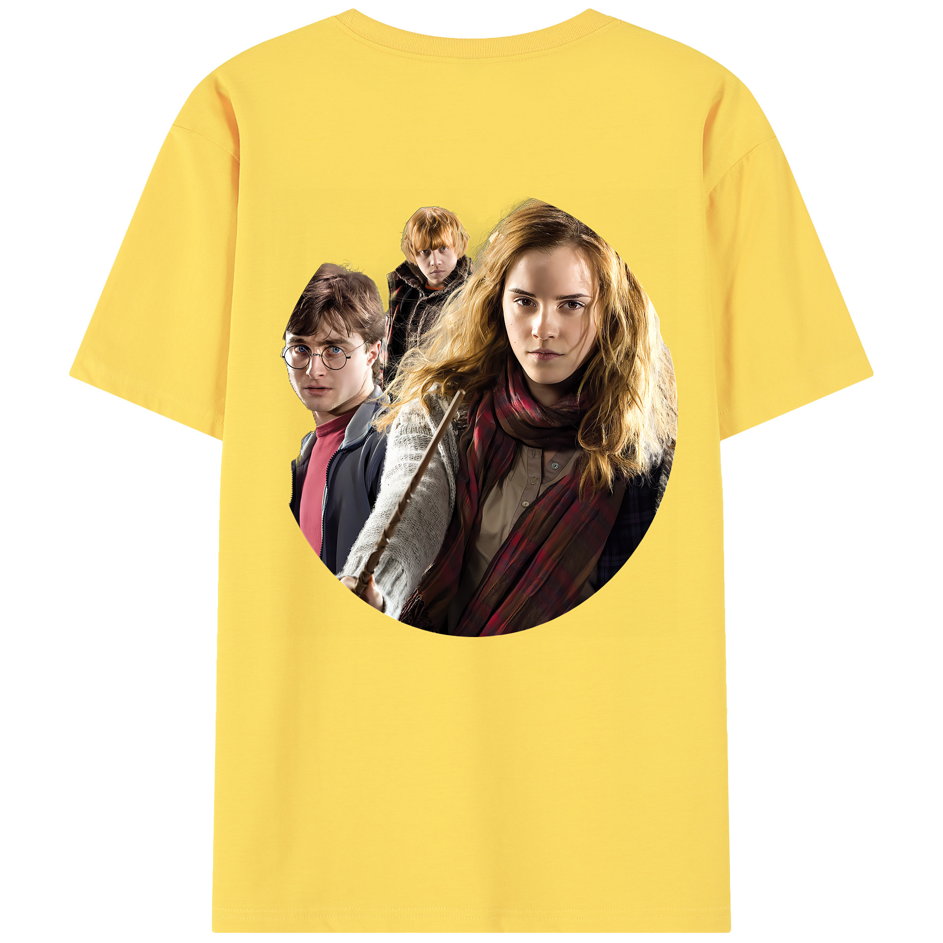 （画像用） Harry Potter ハリー・ポッターシリーズ 綿100％半袖Tシャツ（背面プリント）