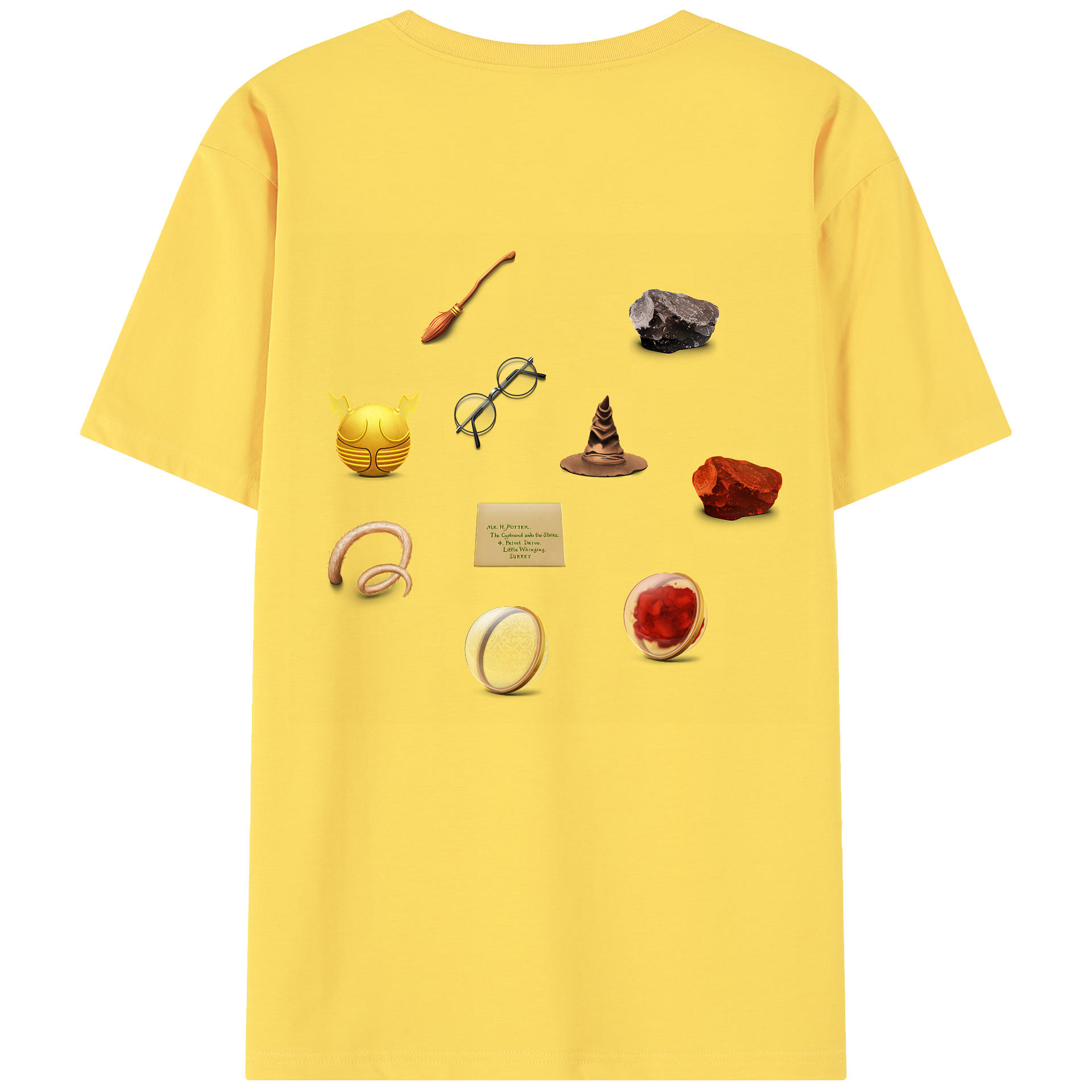 （画像用） Harry Potter ハリー・ポッターシリーズ 綿100％半袖Tシャツ（背面プリント）
