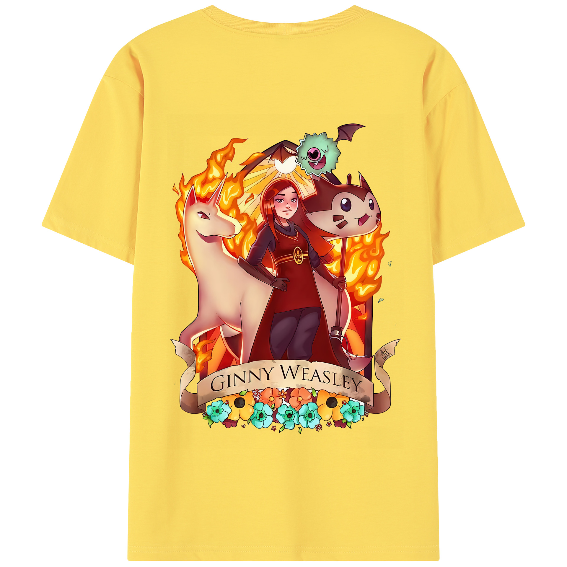 （画像用） Harry Potter ハリー・ポッターシリーズ 綿100％半袖Tシャツ（背面プリント）